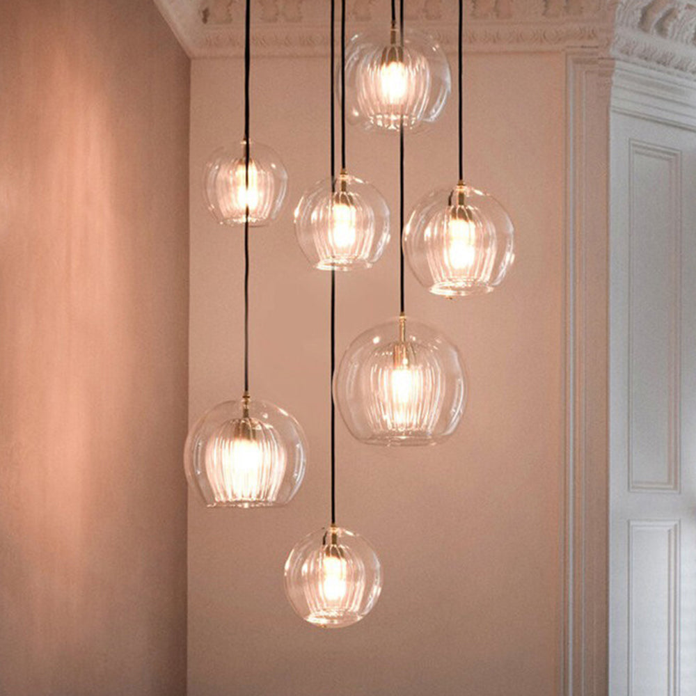 Aurora Glass Globe Pendant Light