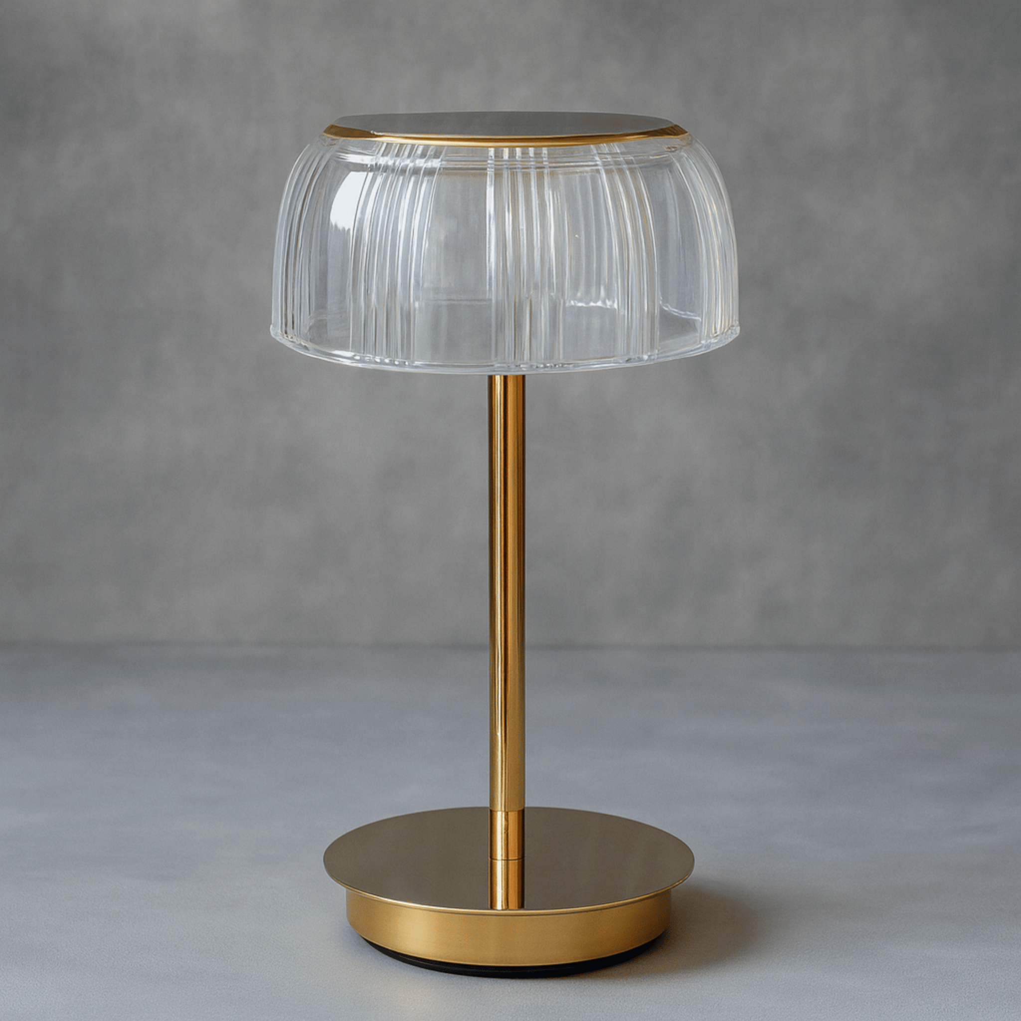Halo Fluted Glass Cordless Table Lamp
