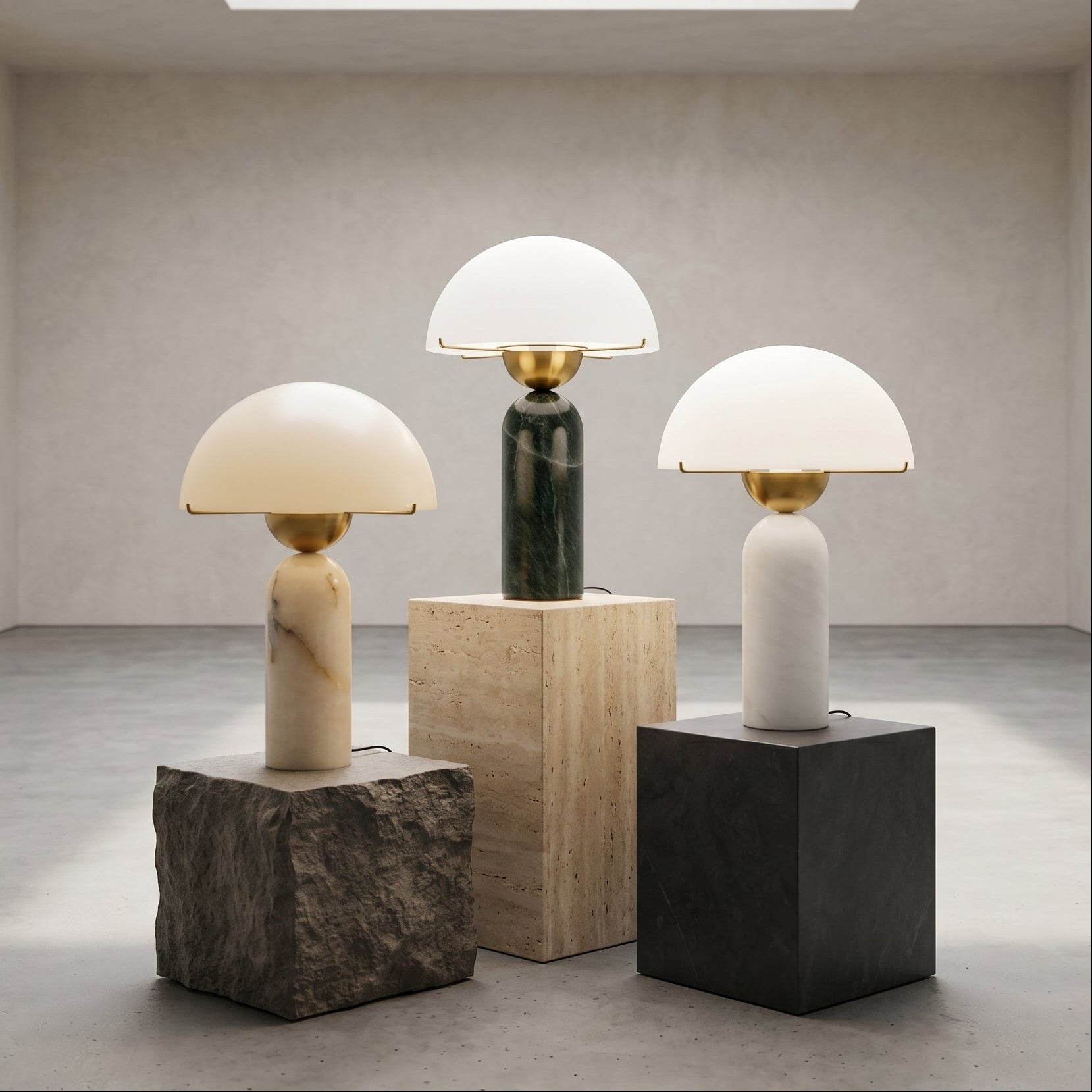 Halo Stone Globe Table Lamp