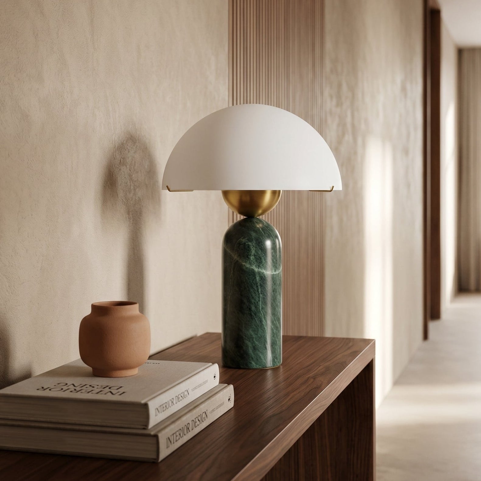 Halo Stone Globe Table Lamp