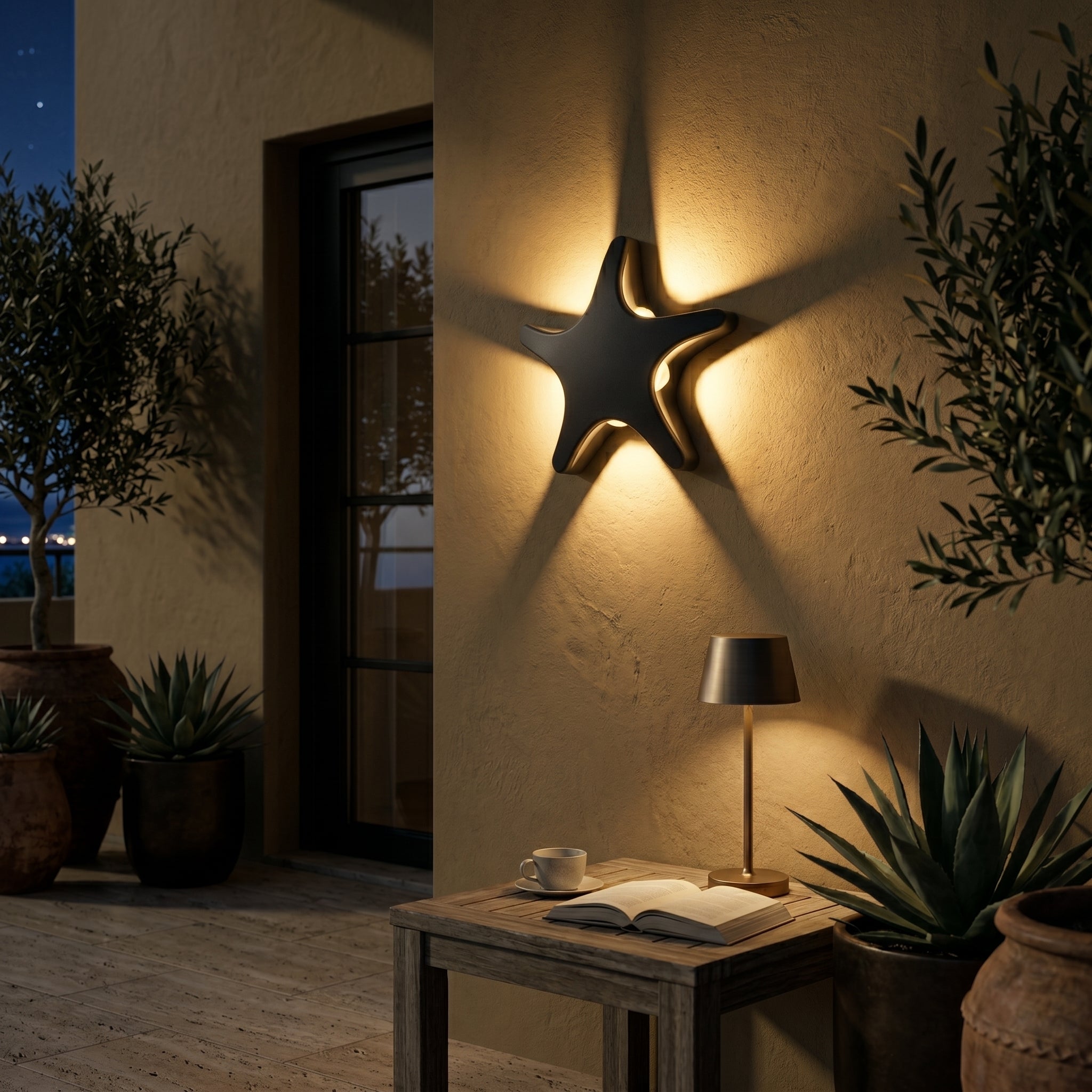 Atlas Silhouette Outdoor Wall Sconce