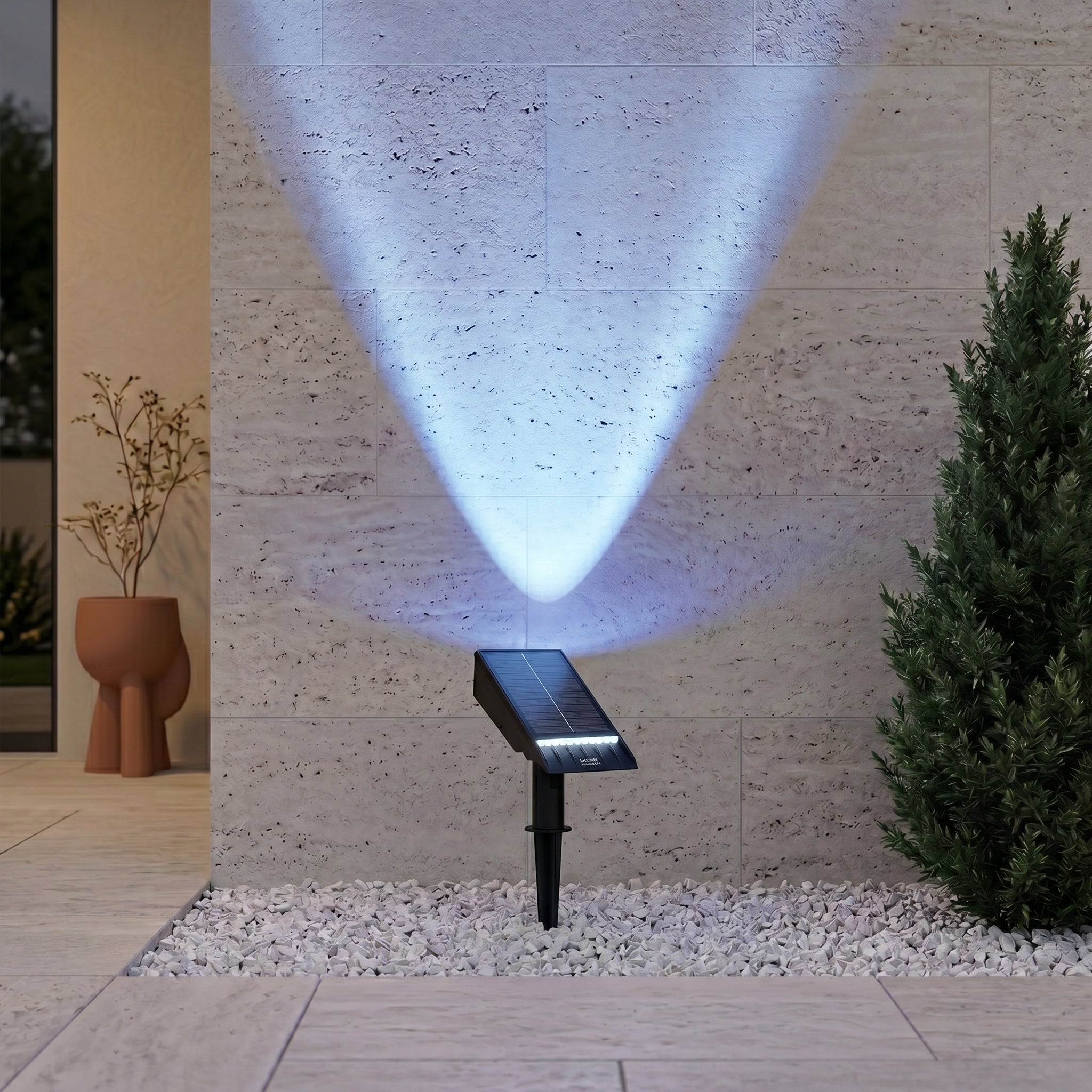 Atlas Solar Zoom Outdoor Spotlight