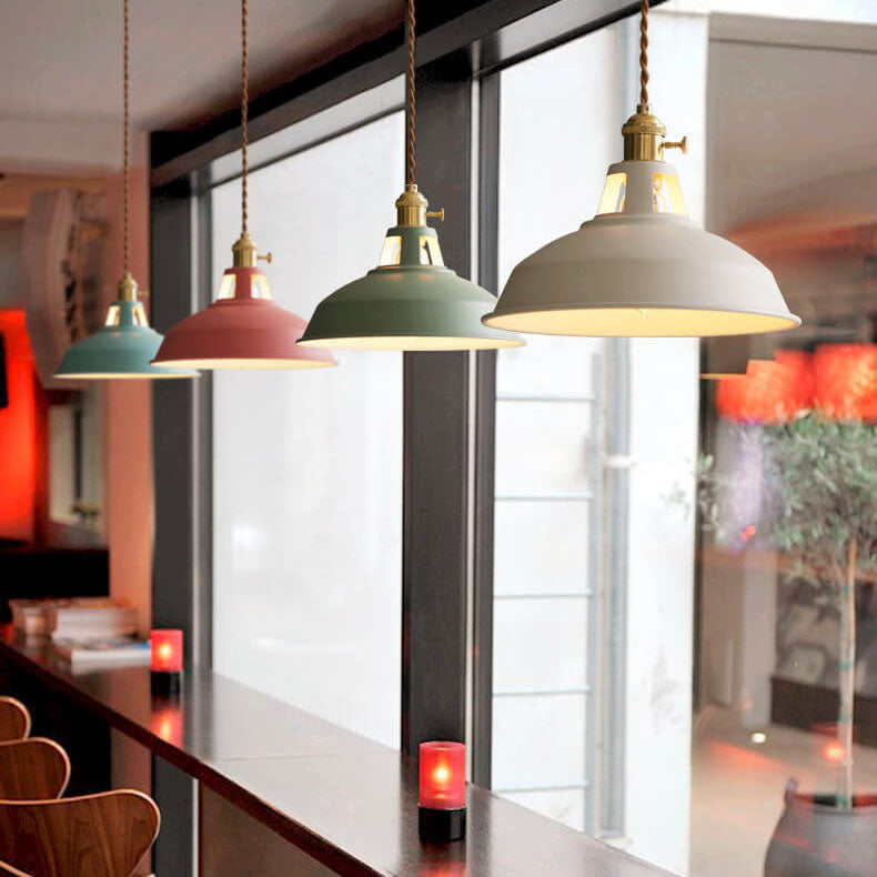 Aurora Colorful Barn Pendant Light
