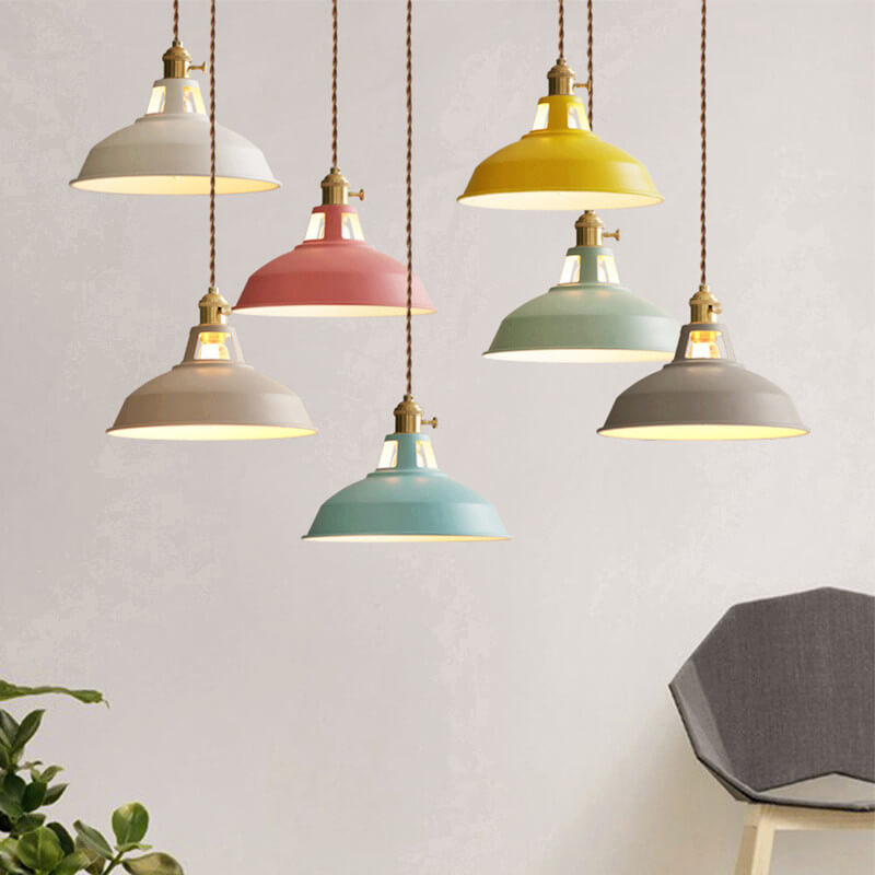 Aurora Colorful Barn Pendant Light