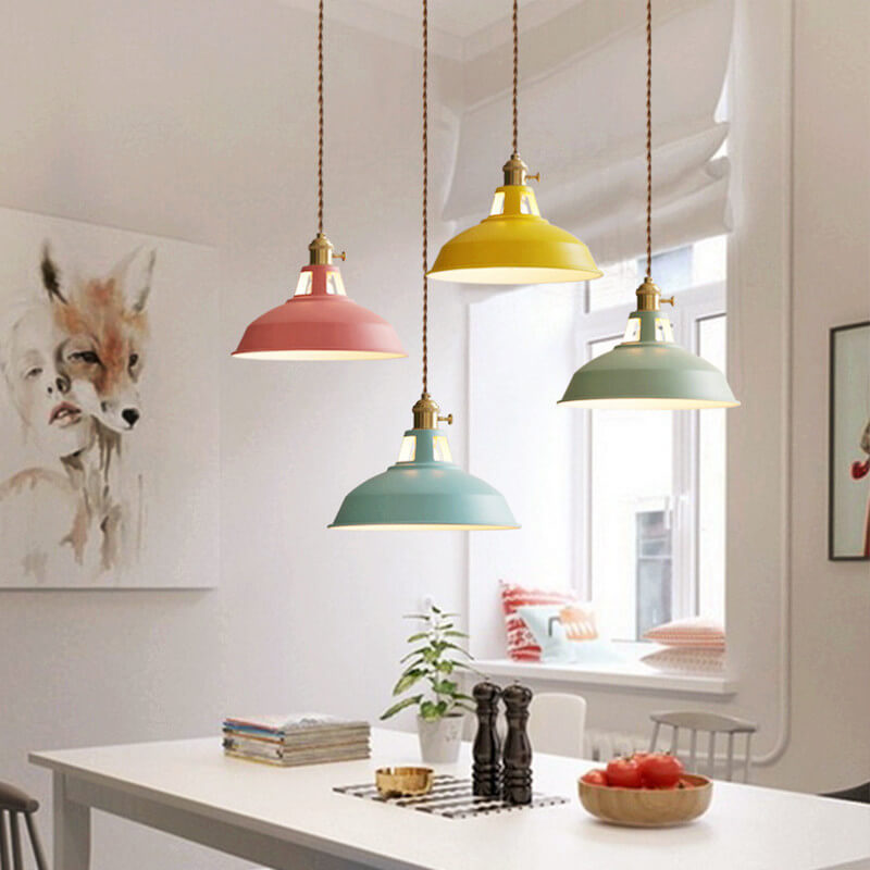 Aurora Colorful Barn Pendant Light