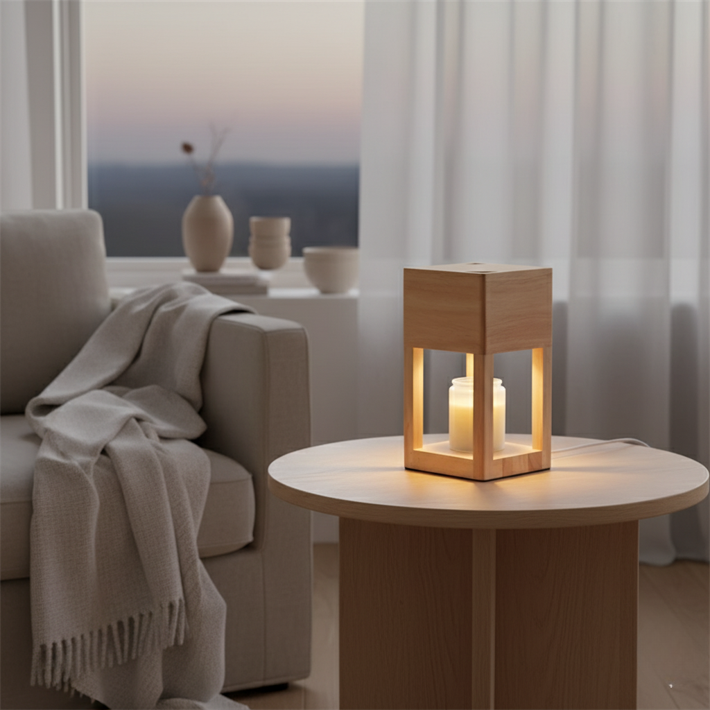 Halo Scandi Candle Warmer Table Lamp