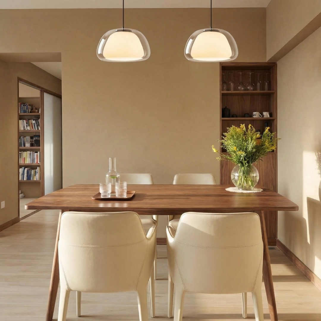 Aurora Milk Glass Jelly Pendant Light