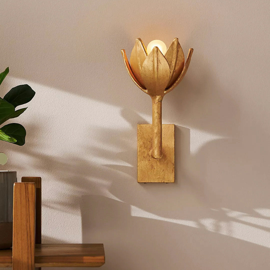 Wren Floral Sculptural Wall Sconce
