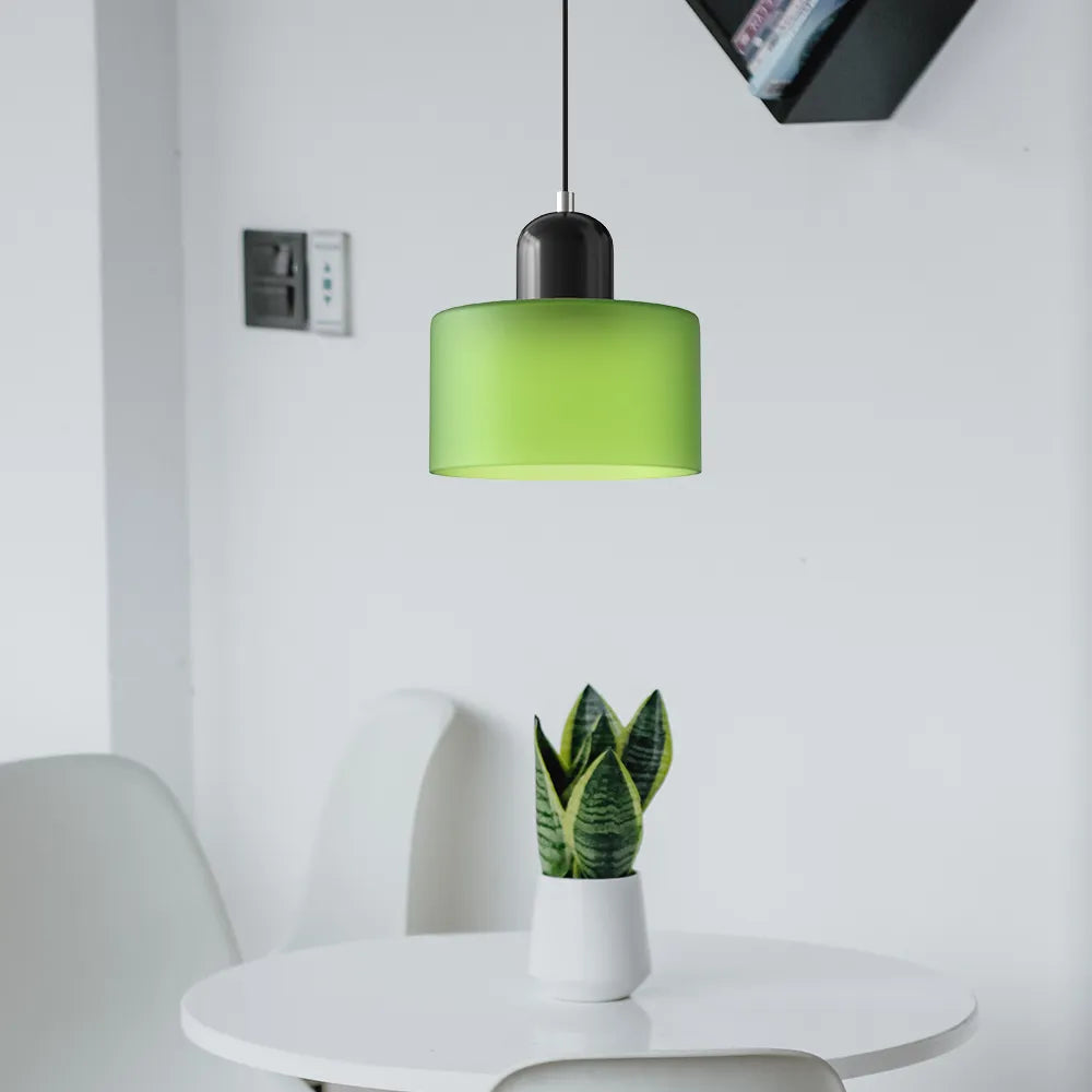 Aurora Bauhaus Round Glass Pendant Light