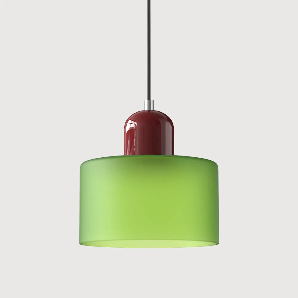 Aurora Bauhaus Round Glass Pendant Light