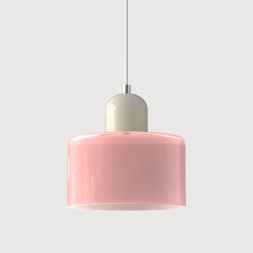 Aurora Bauhaus Round Glass Pendant Light