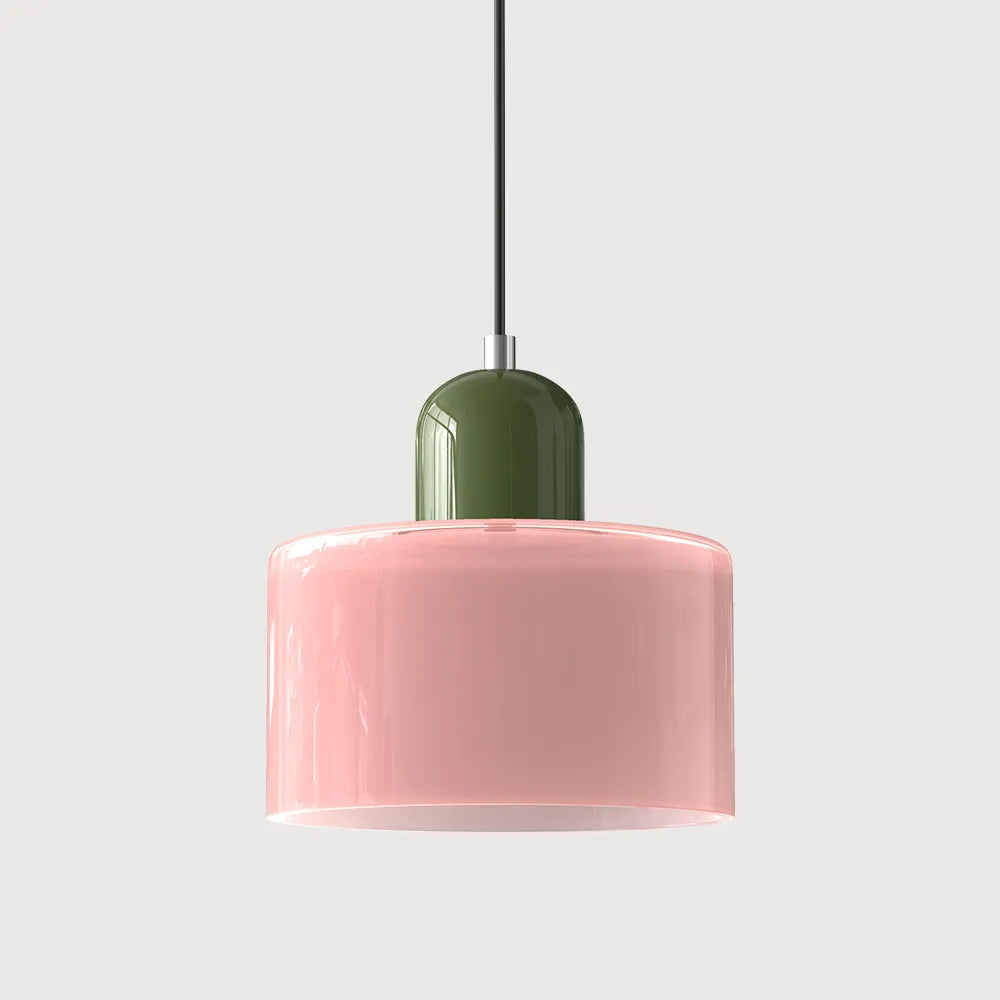 Aurora Bauhaus Round Glass Pendant Light