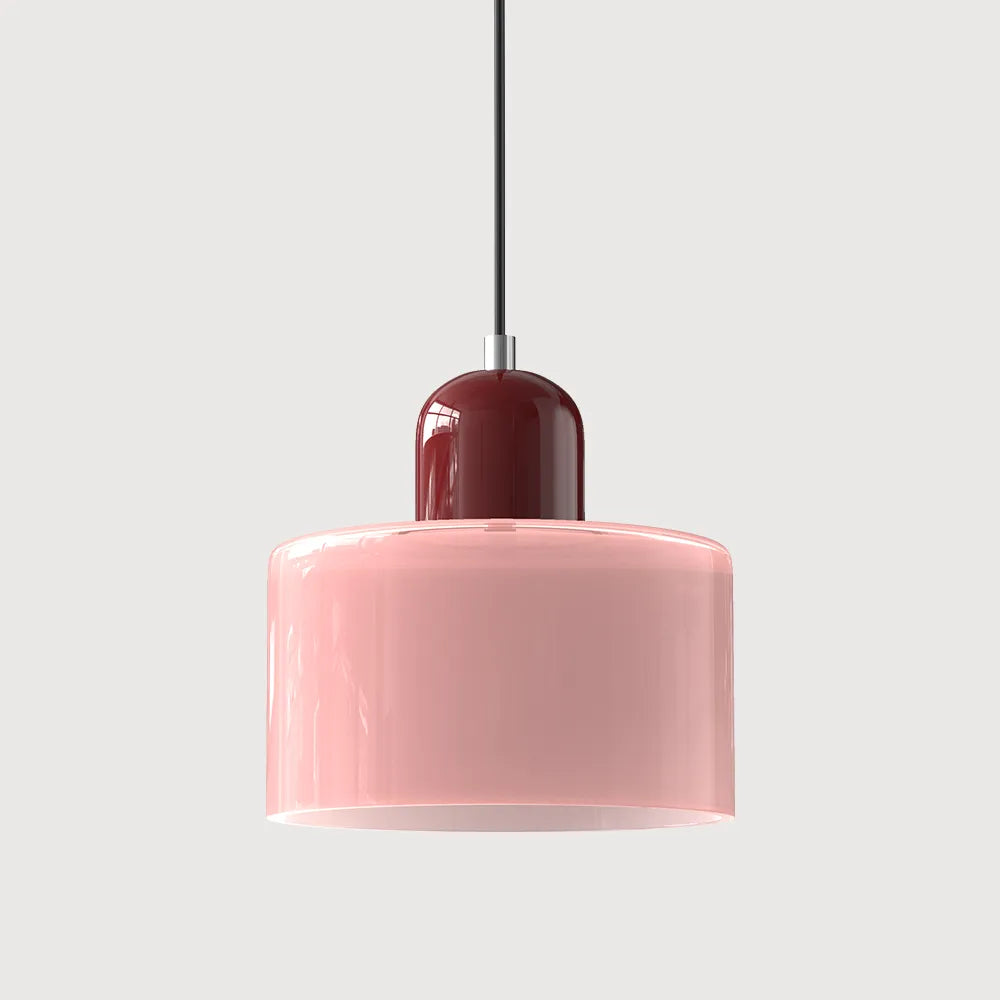 Aurora Bauhaus Round Glass Pendant Light