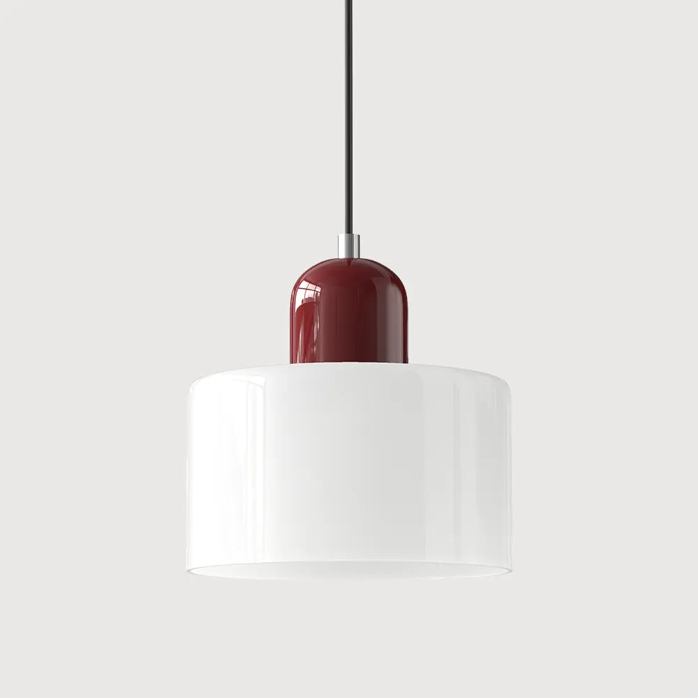 Aurora Bauhaus Round Glass Pendant Light