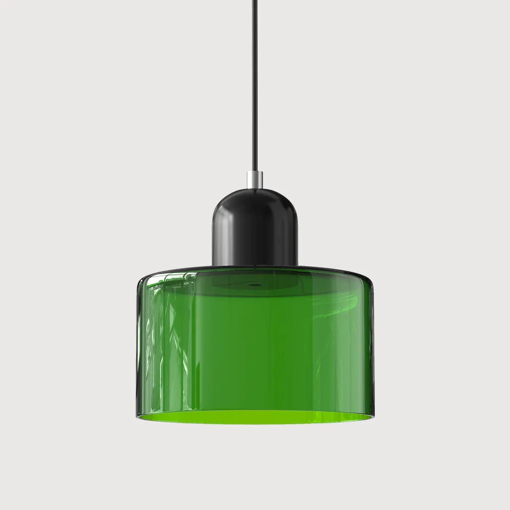 Aurora Bauhaus Round Glass Pendant Light
