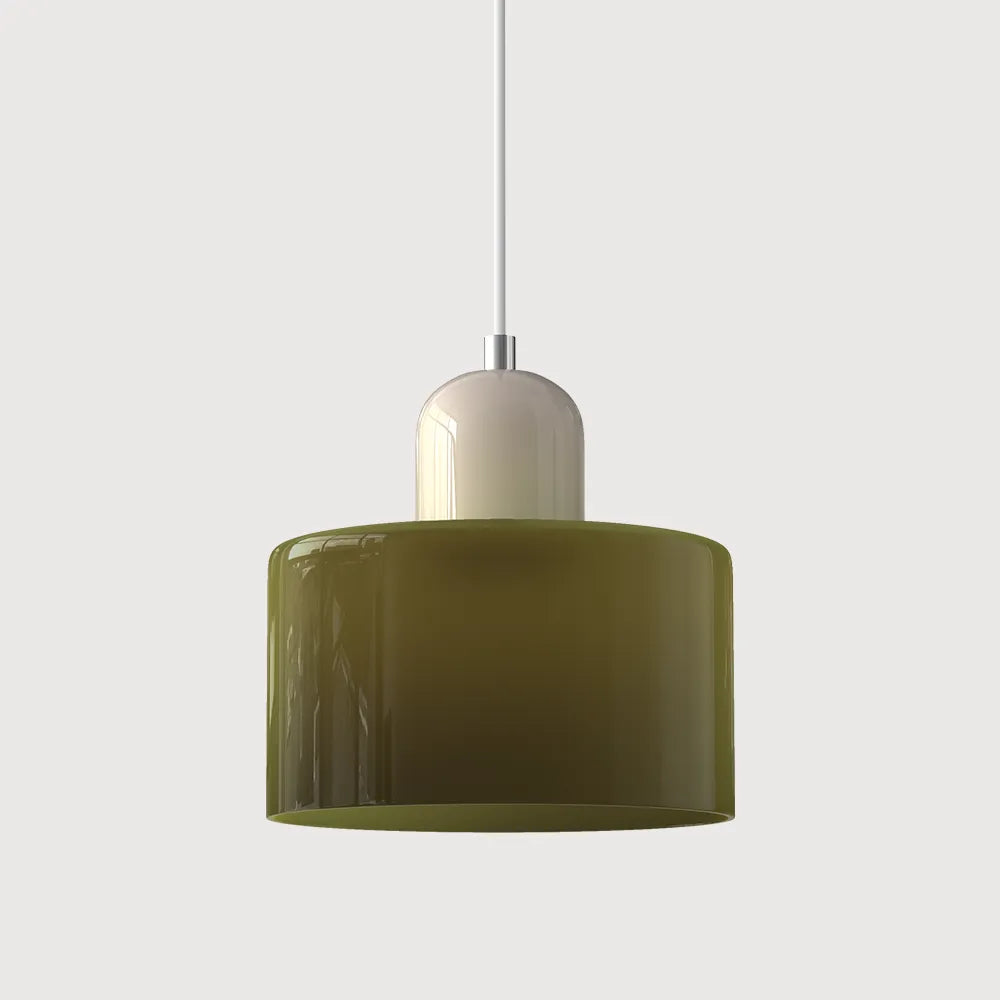 Aurora Bauhaus Round Glass Pendant Light