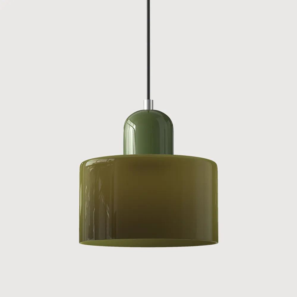 Aurora Bauhaus Round Glass Pendant Light