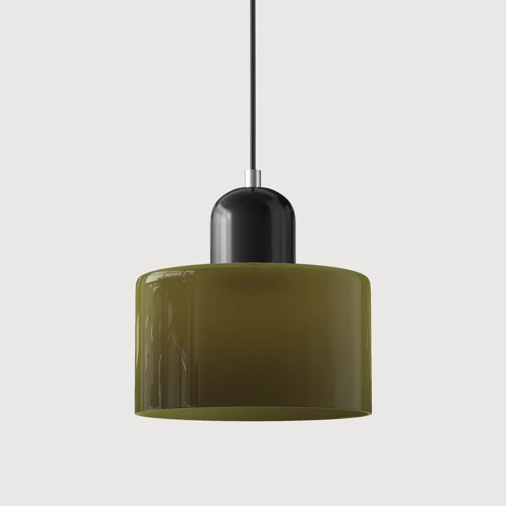 Aurora Bauhaus Round Glass Pendant Light