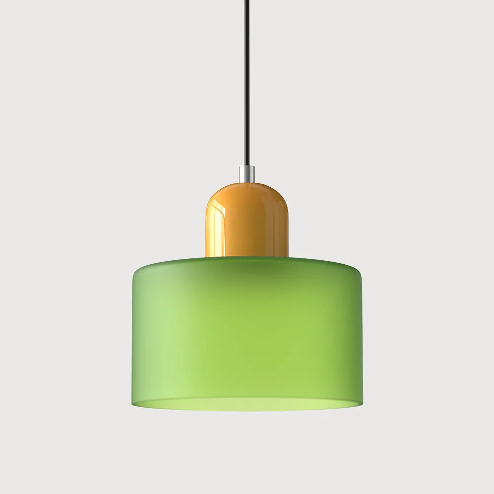 Aurora Bauhaus Round Glass Pendant Light