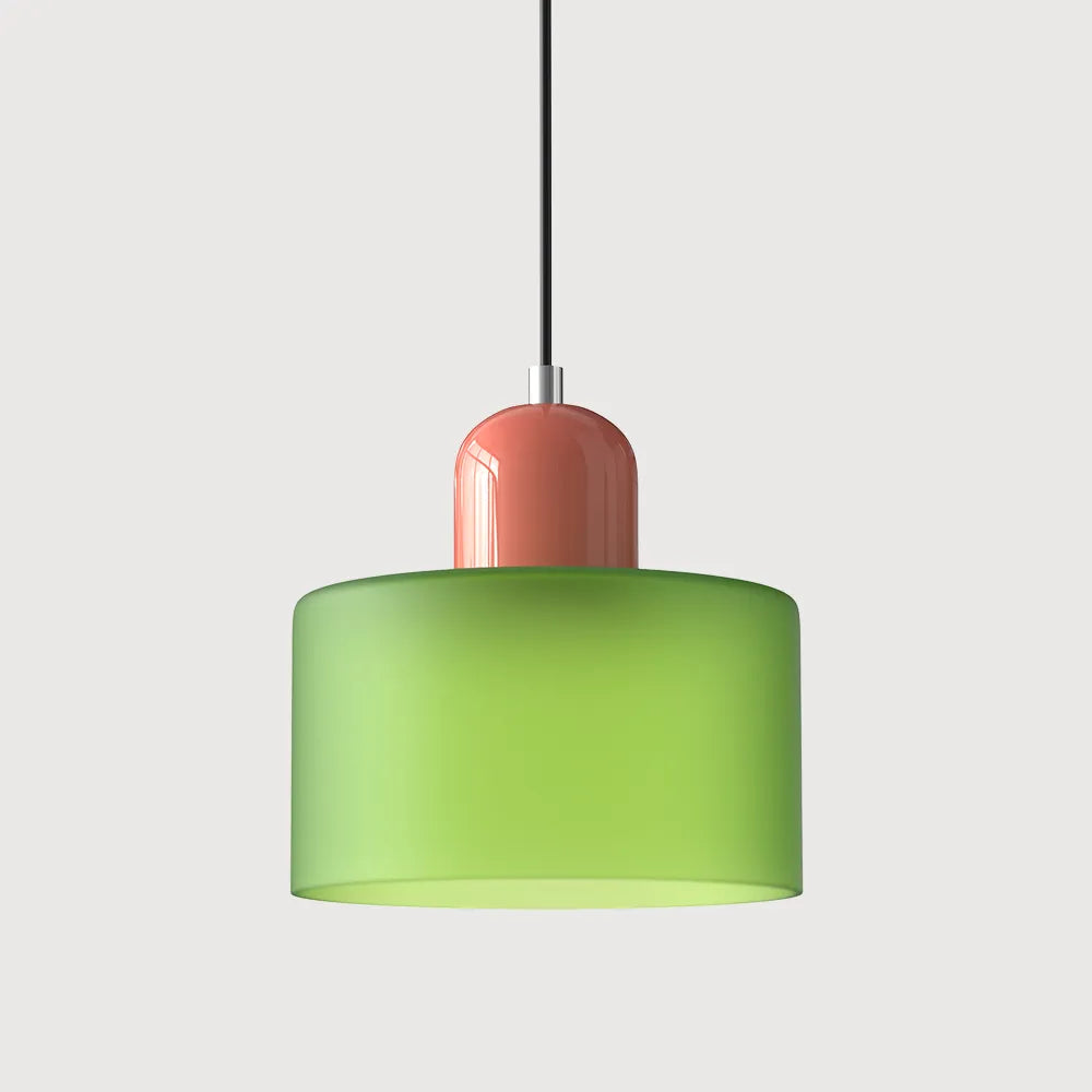 Aurora Bauhaus Round Glass Pendant Light