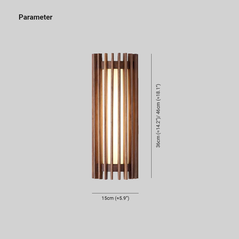 Wren Nordic Wood Wall Acrylic Sconce