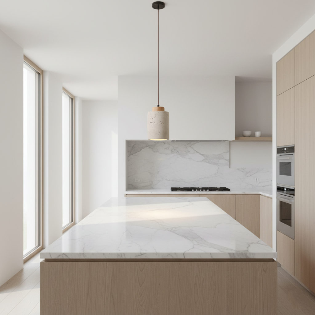 Aurora Travertine Stone Pendant Light