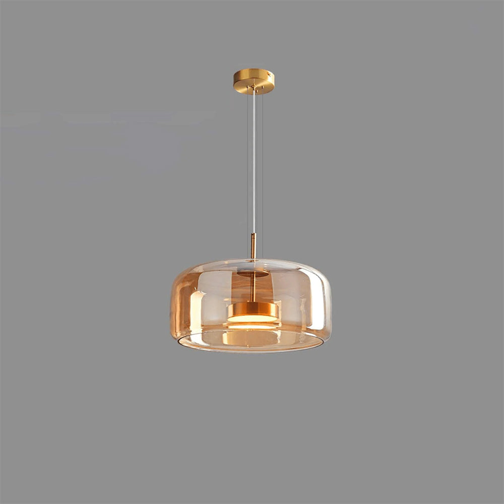 Aurora Smoked Glass Kitchen Pendant Light