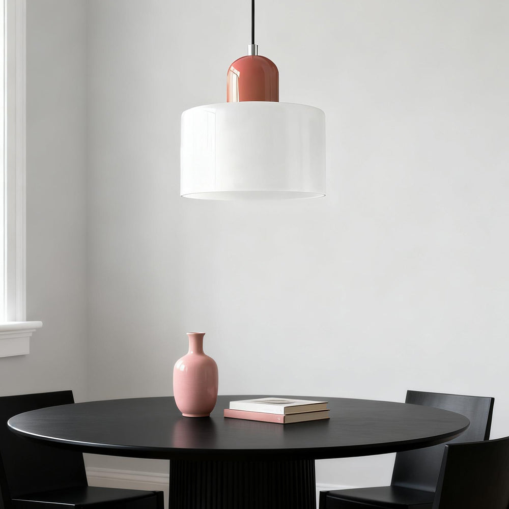 Aurora Bauhaus Round Glass Pendant Light