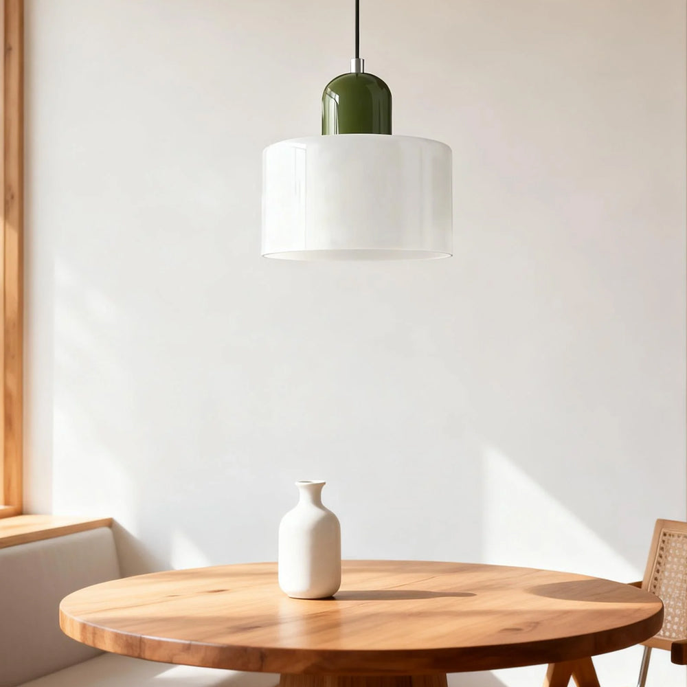 Aurora Bauhaus Round Glass Pendant Light