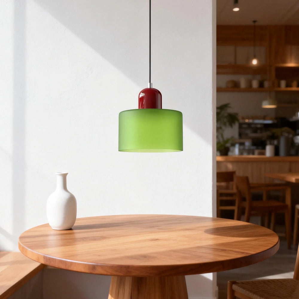Aurora Bauhaus Round Glass Pendant Light