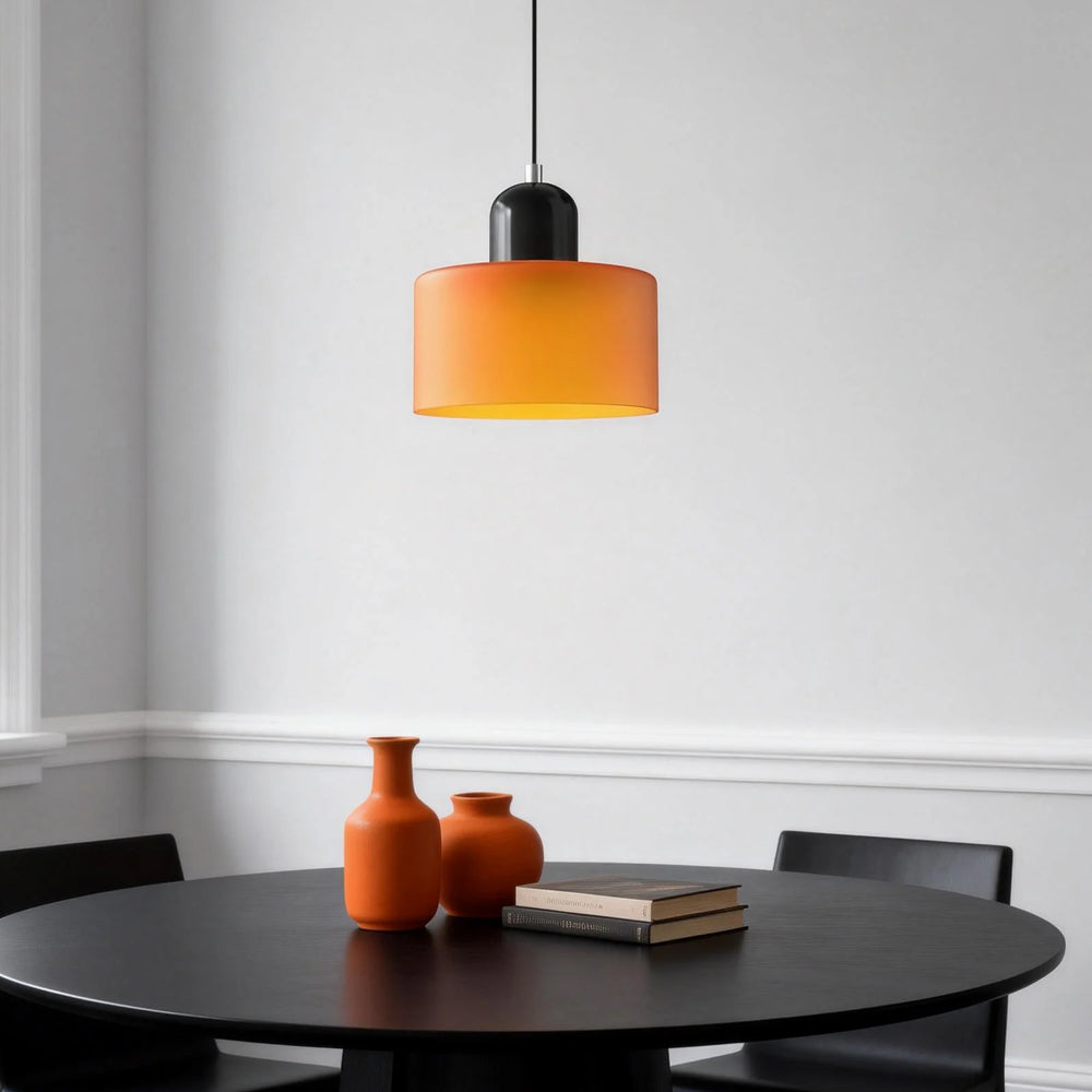 Aurora Bauhaus Round Glass Pendant Light