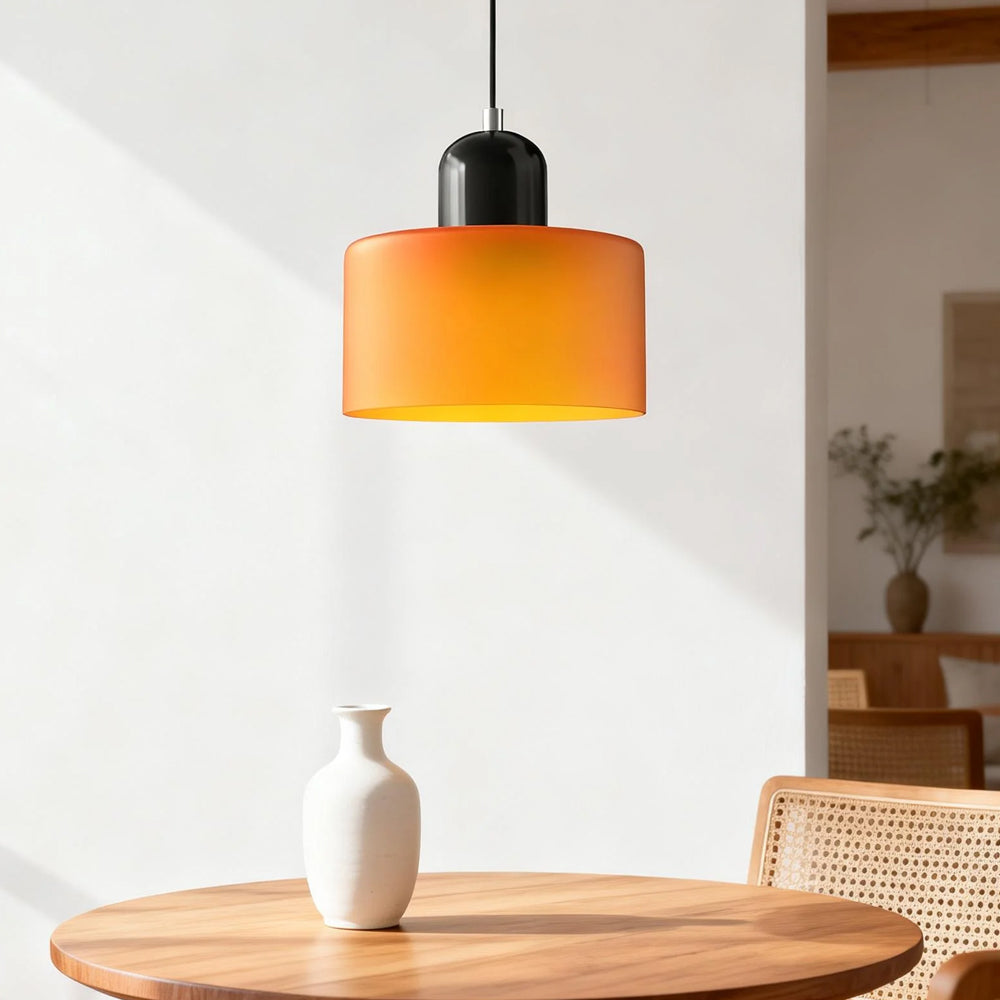 Aurora Bauhaus Round Glass Pendant Light