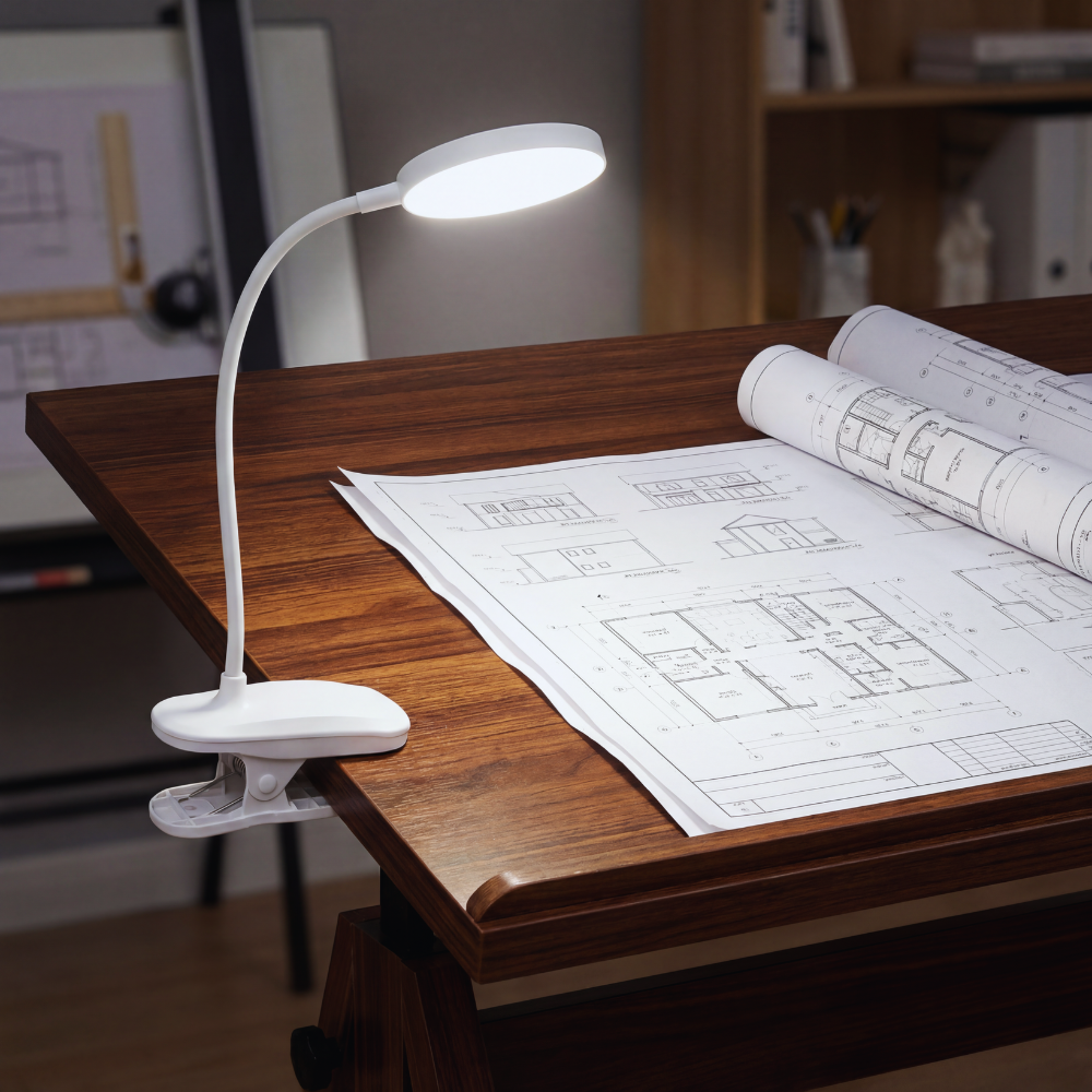 Modern LED Clip On Reading Light