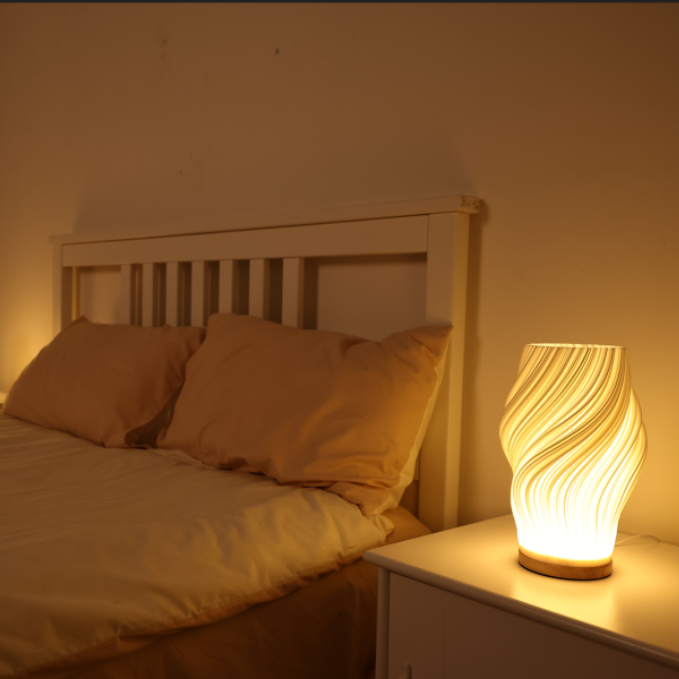 Halo Wavecrest Sculptural Table Lamp