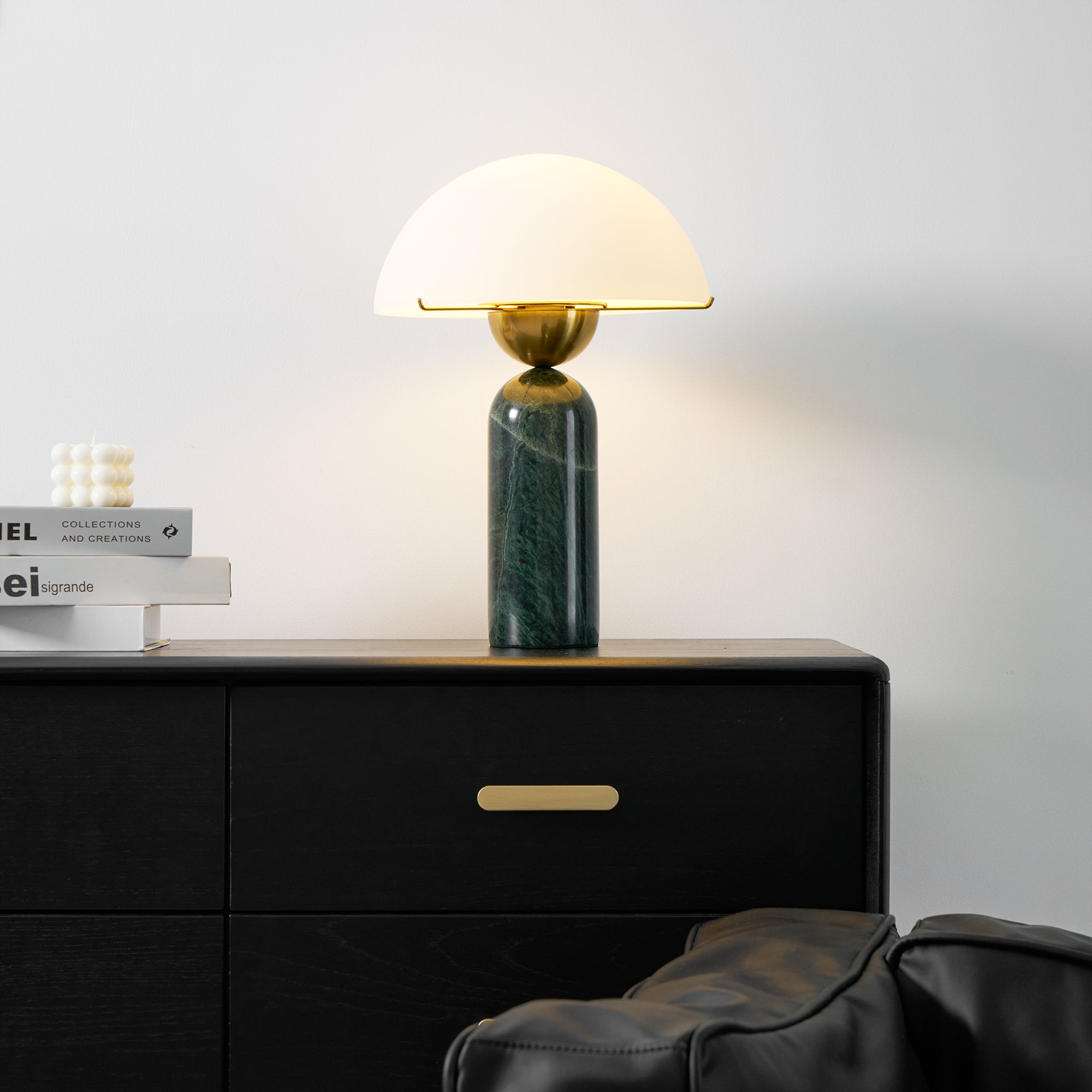 Halo Stone Globe Table Lamp