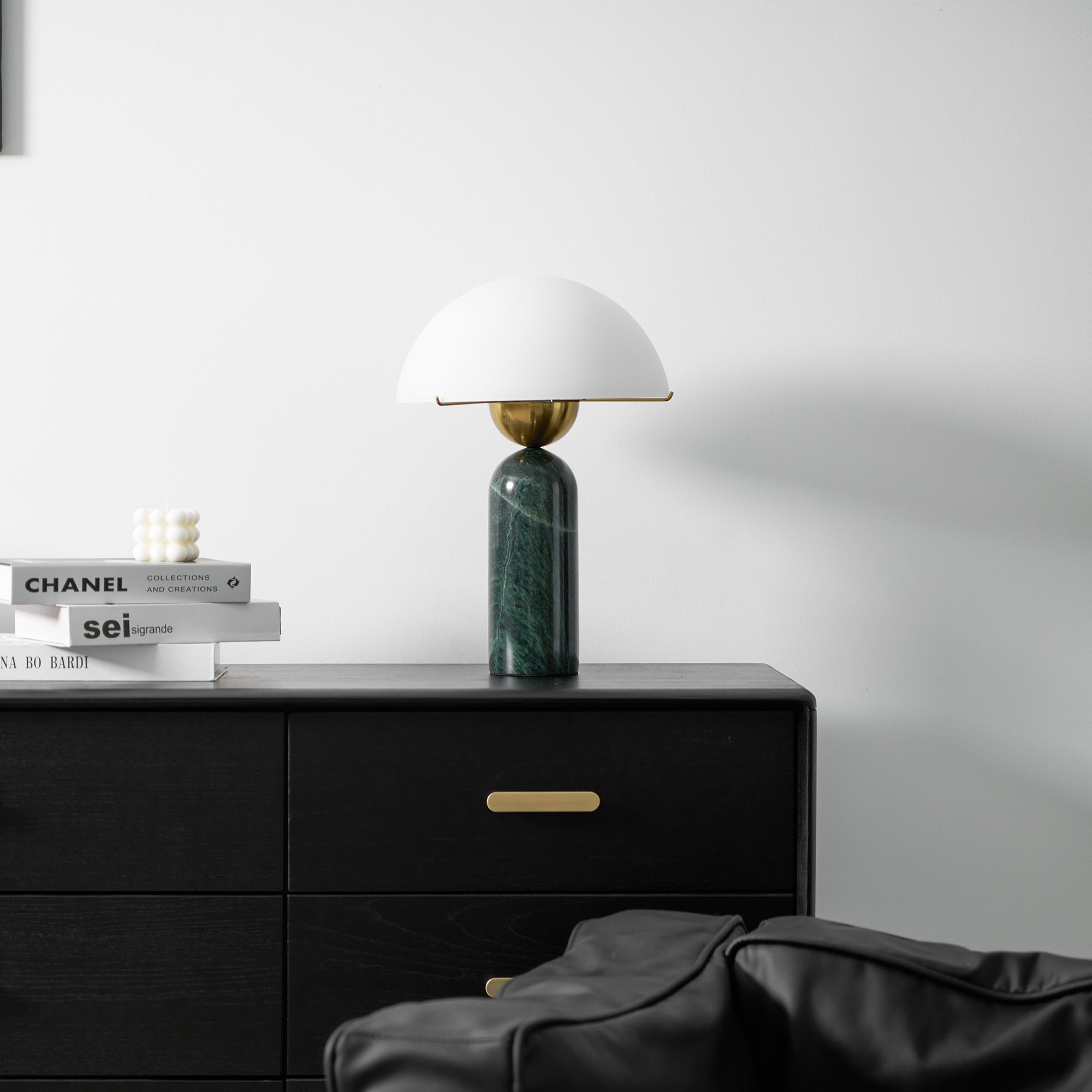 Halo Stone Globe Table Lamp