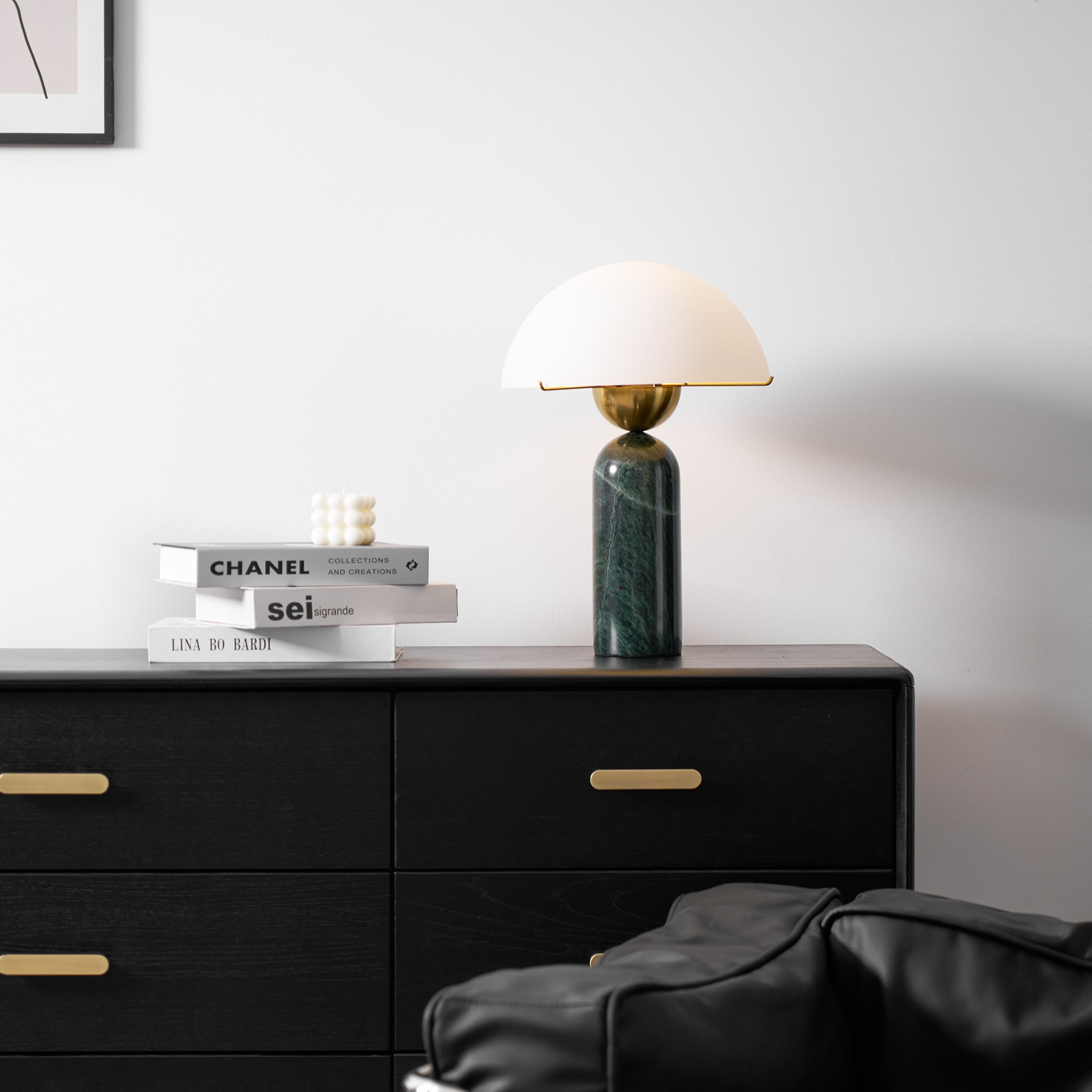 Halo Stone Globe Table Lamp