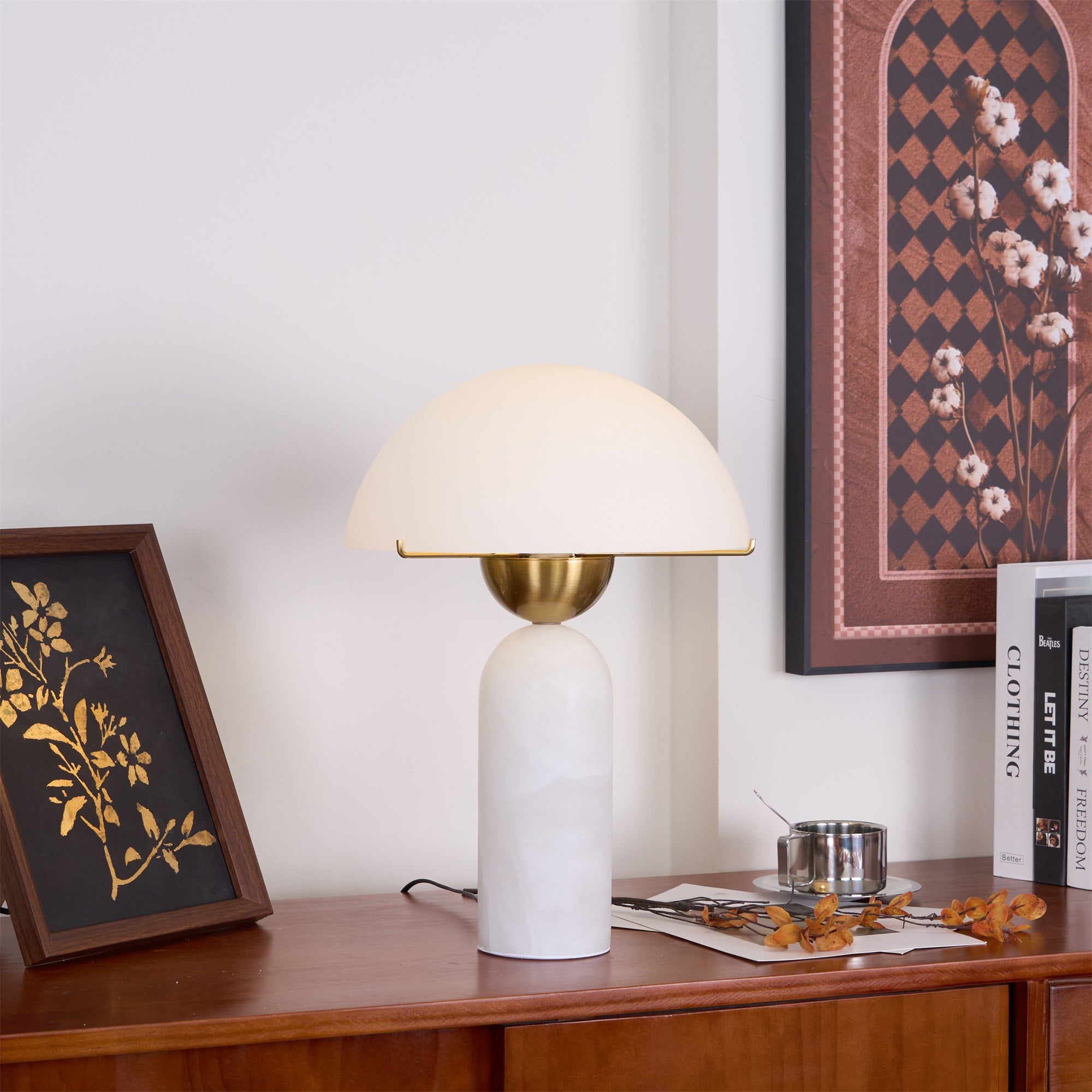Halo Stone Globe Table Lamp