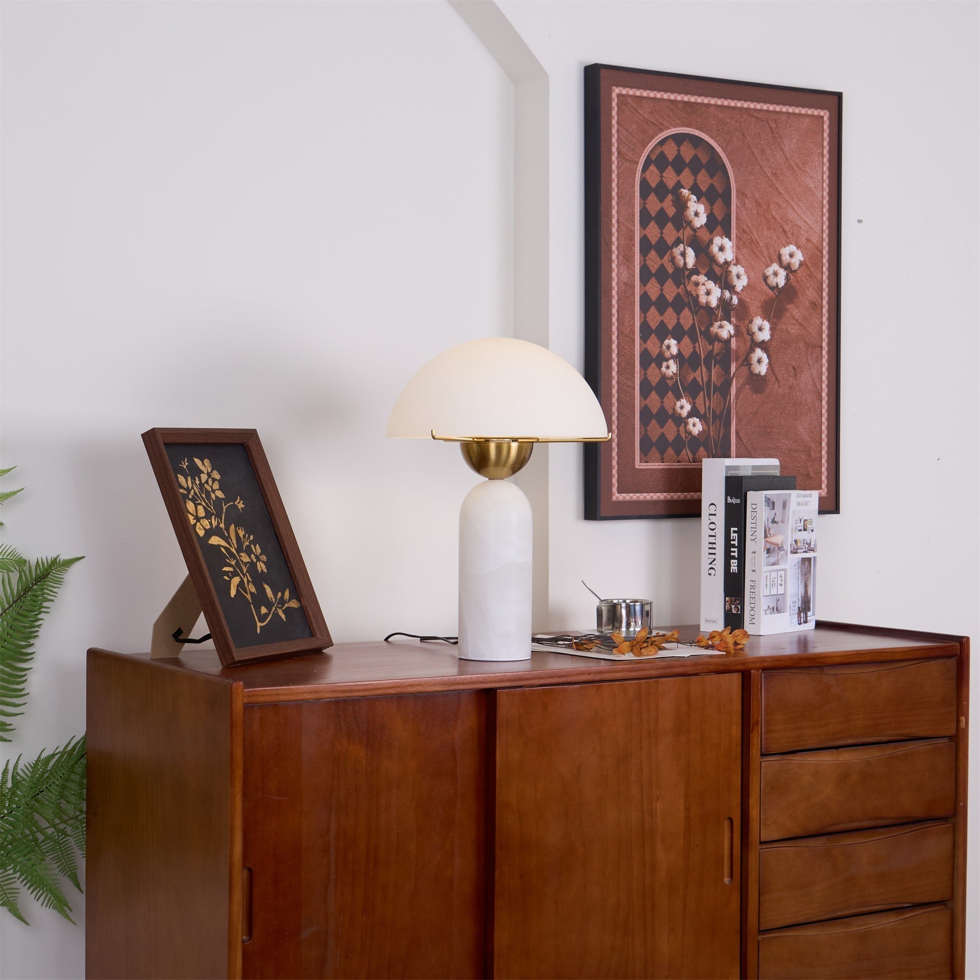 Halo Stone Globe Table Lamp