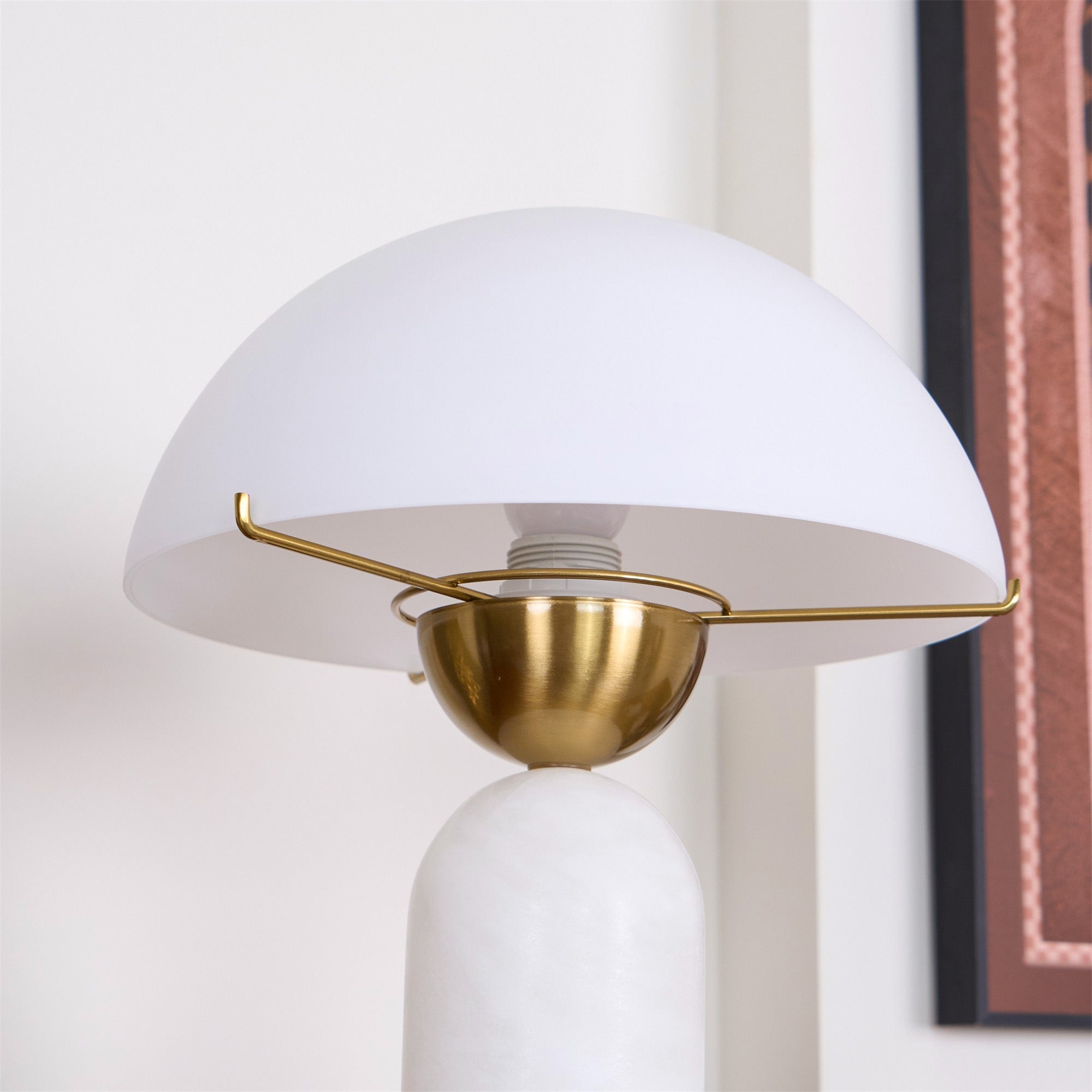Halo Stone Globe Table Lamp