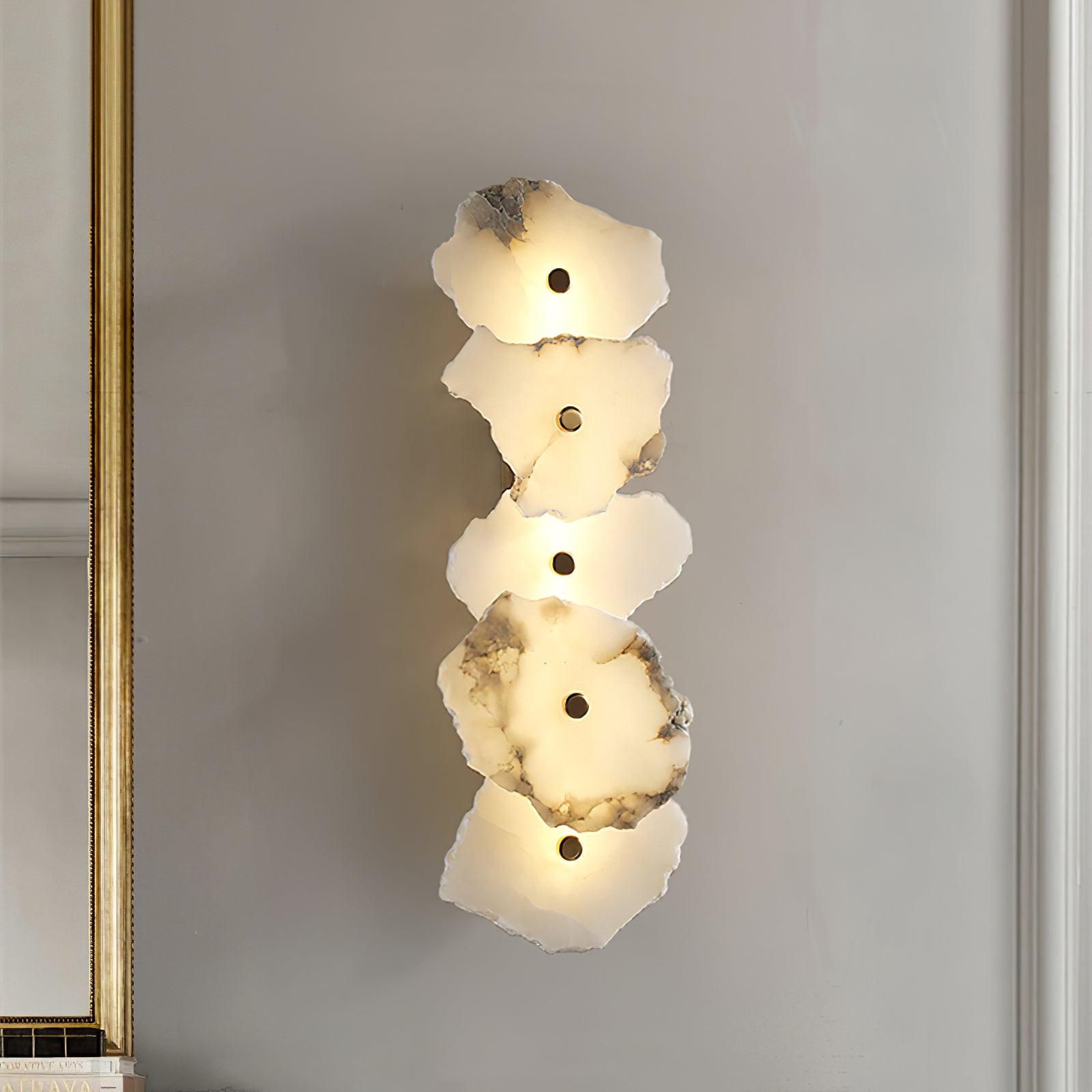 Wren Alabaster Flower Wall Sconce