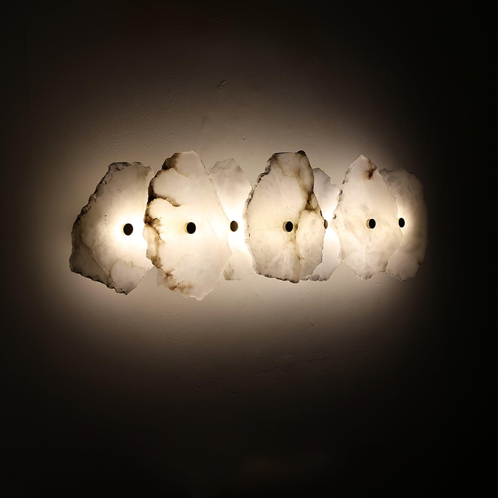 Wren Alabaster Flower Wall Sconce