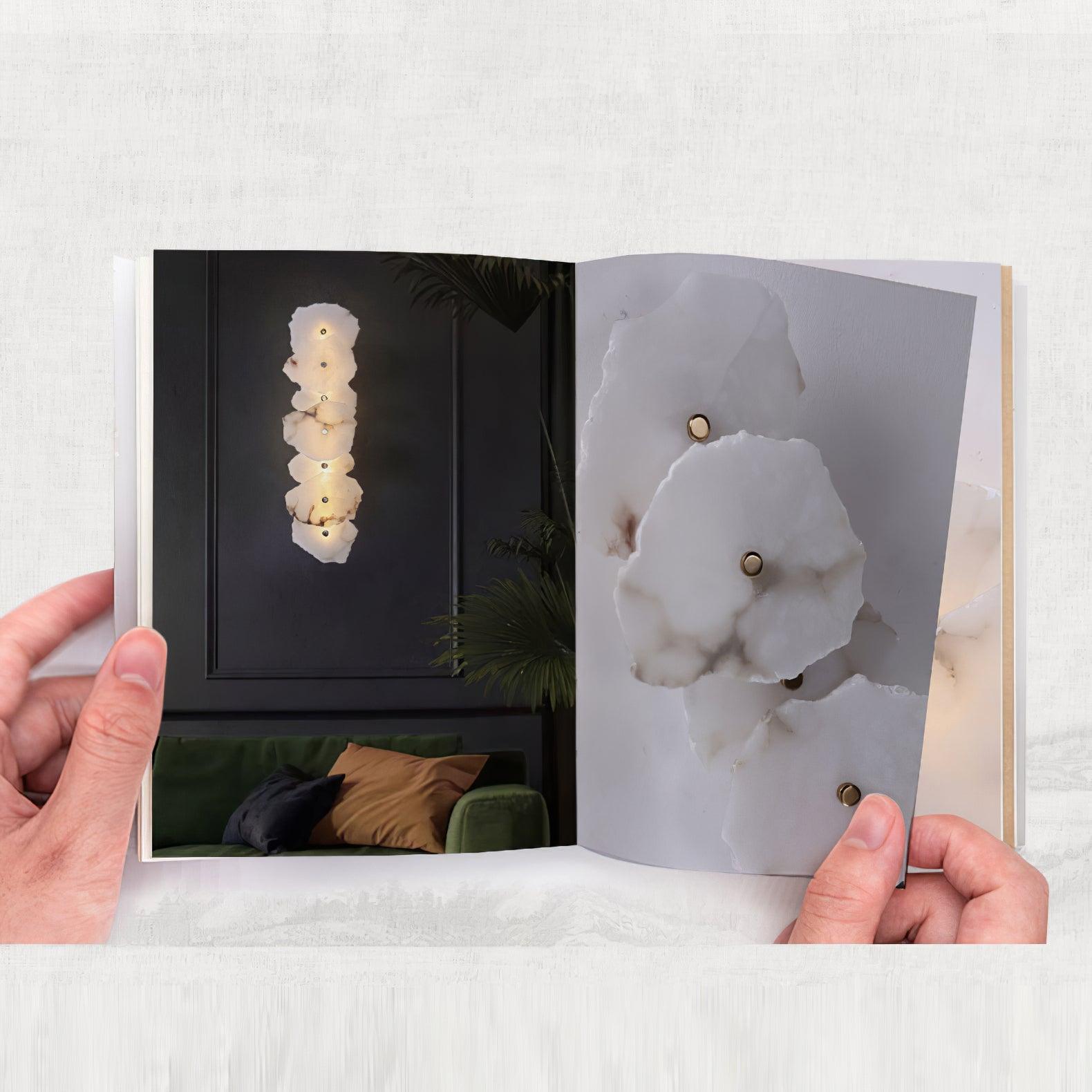 Wren Alabaster Flower Wall Sconce