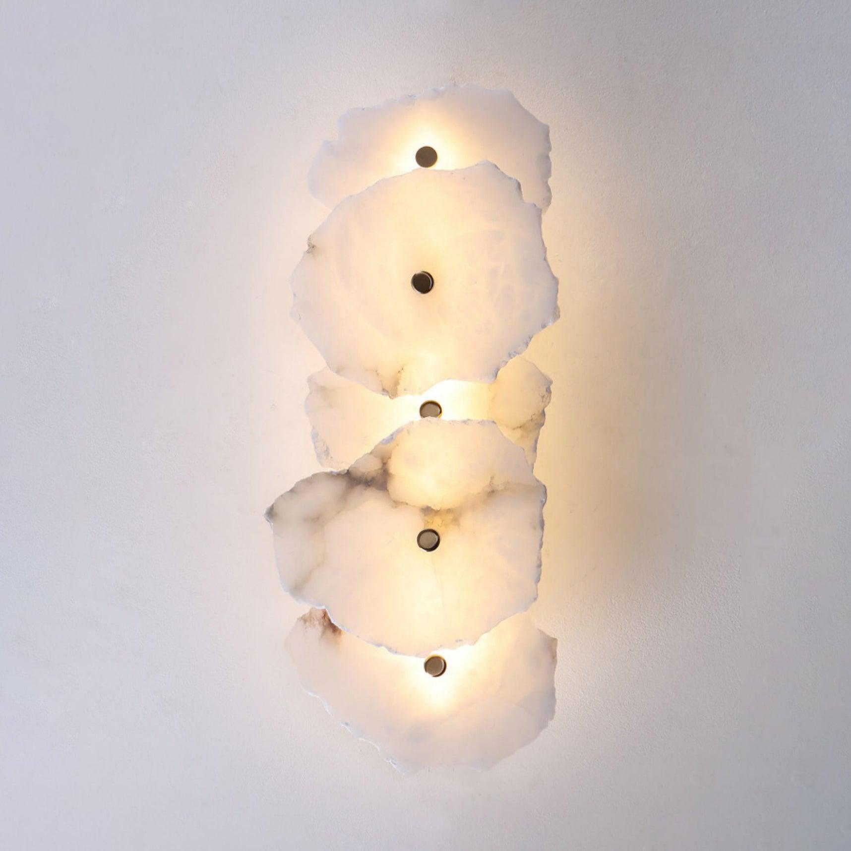 Wren Alabaster Flower Wall Sconce