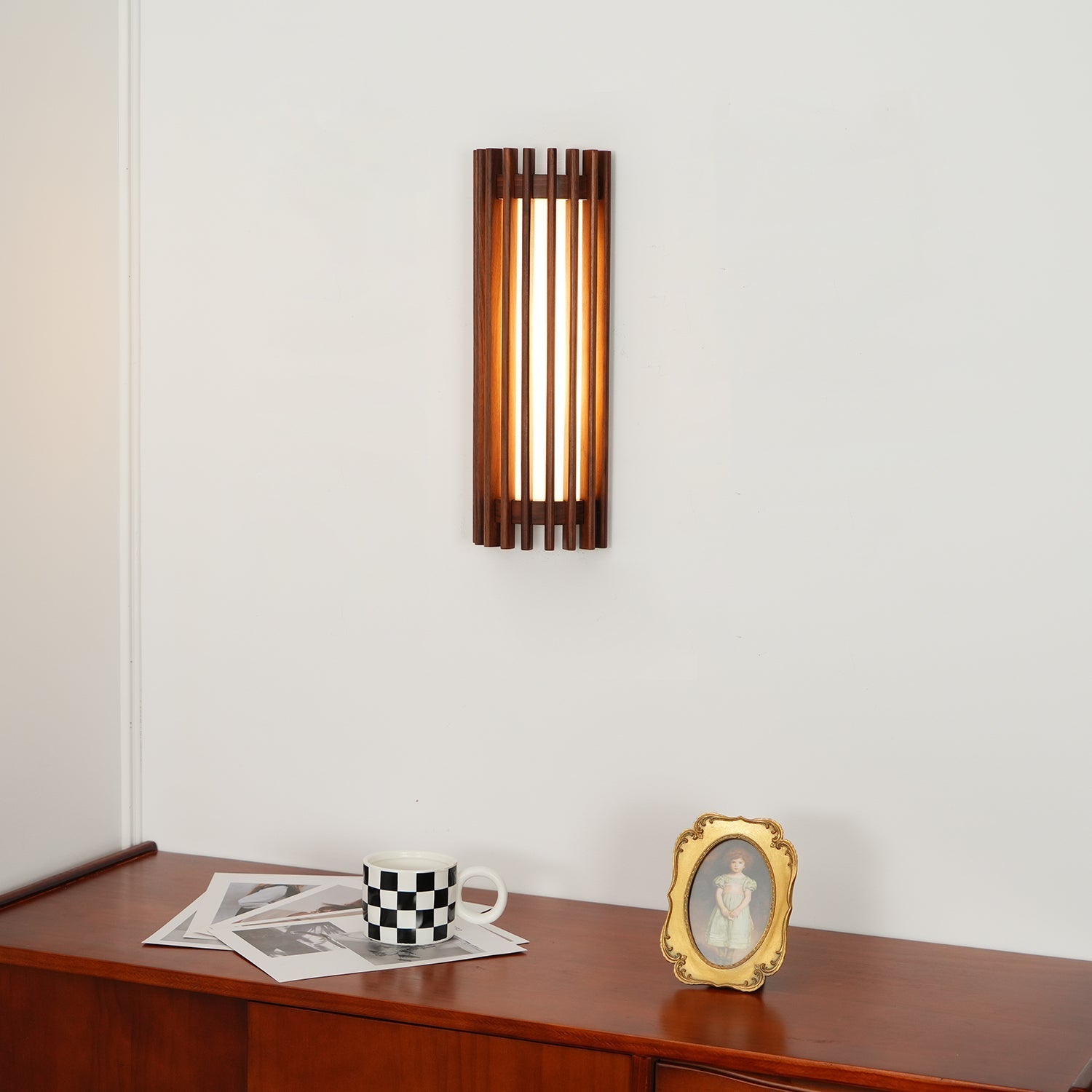 Wren Nordic Wood Wall Acrylic Sconce