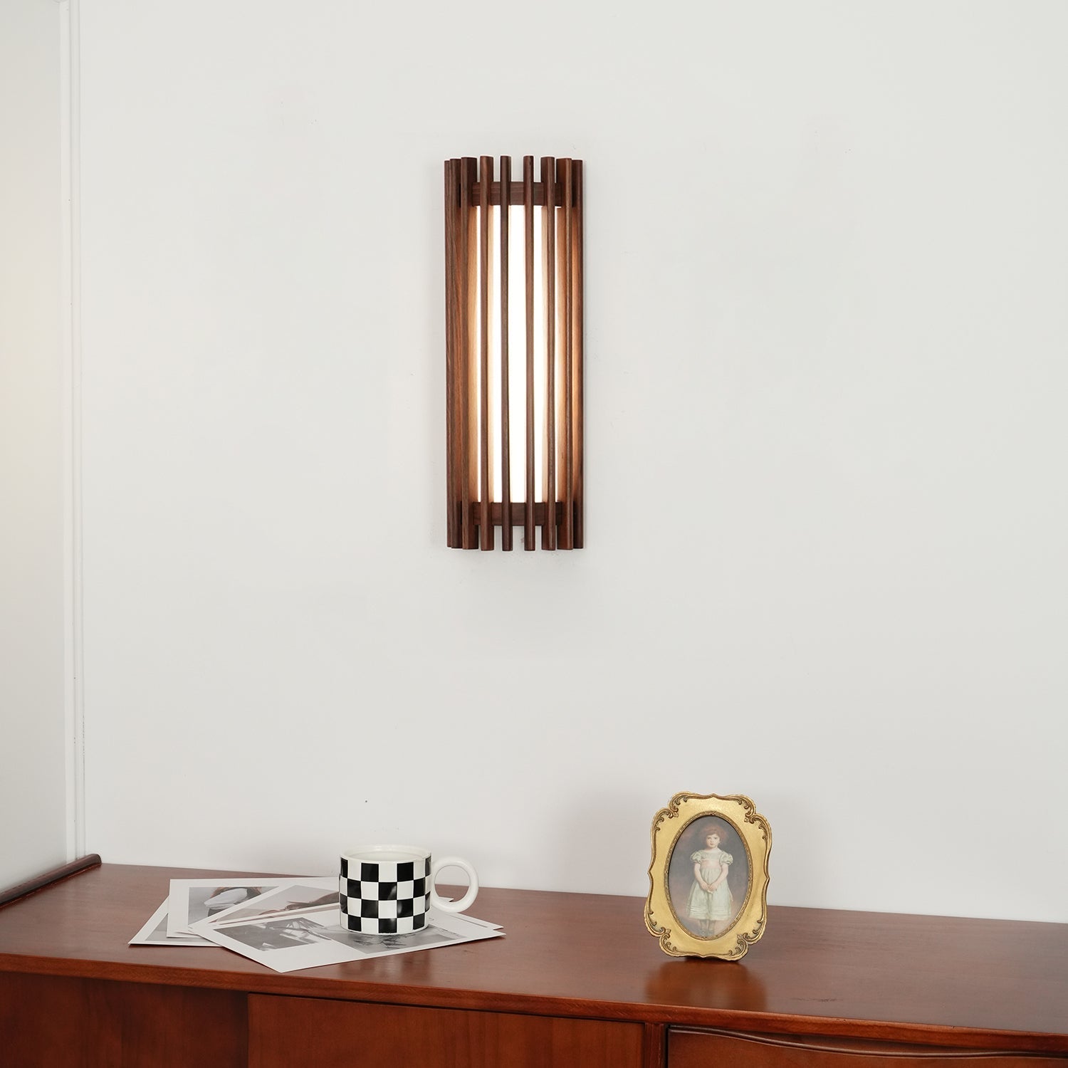 Wren Nordic Wood Wall Acrylic Sconce