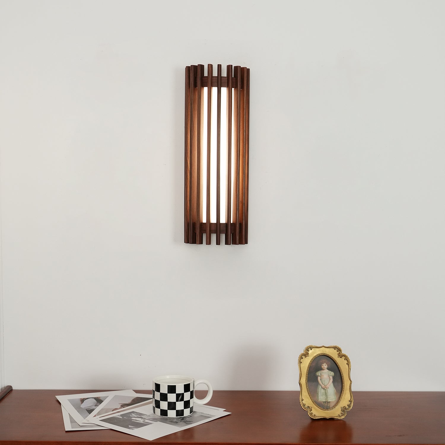 Wren Nordic Wood Wall Acrylic Sconce