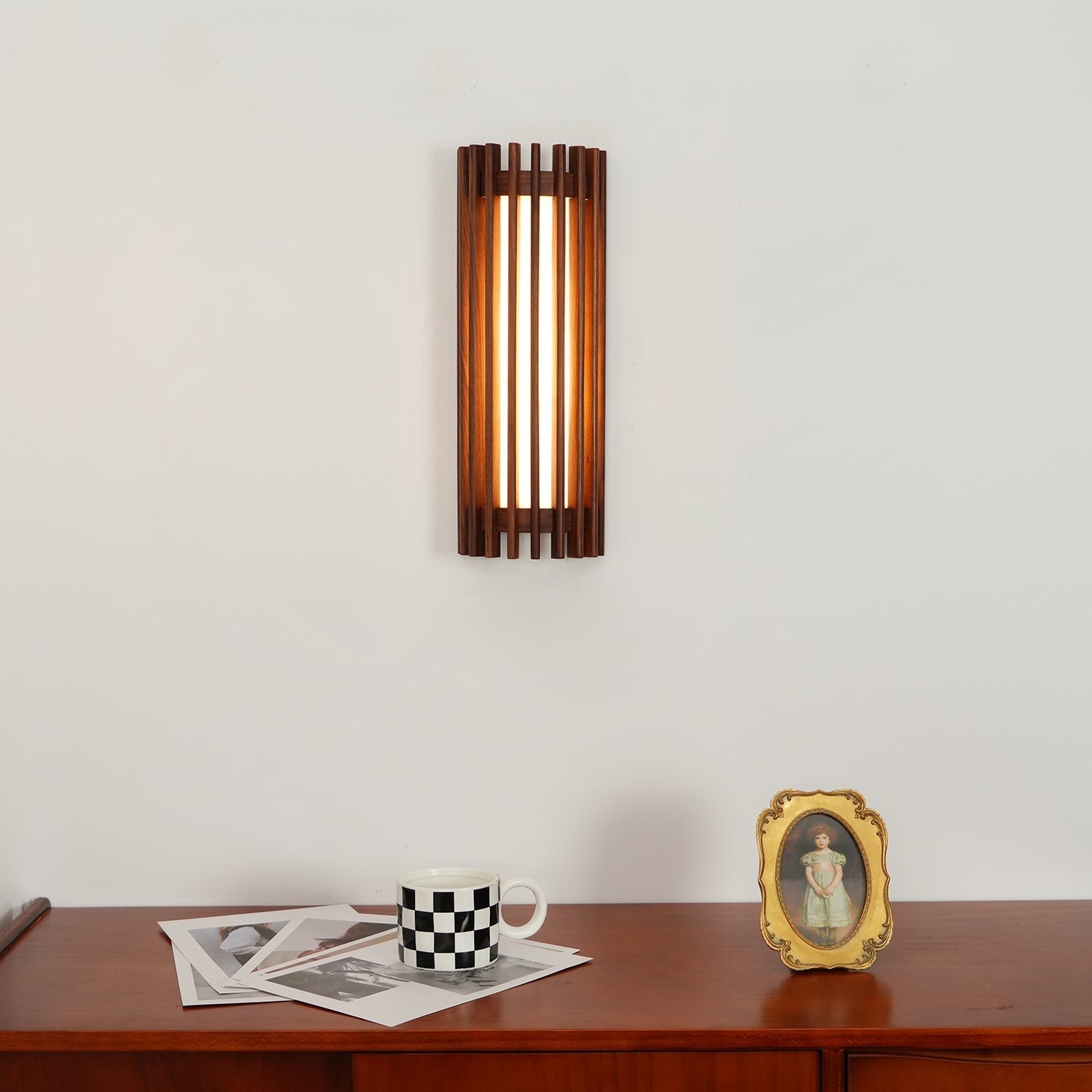 Wren Nordic Wood Wall Acrylic Sconce