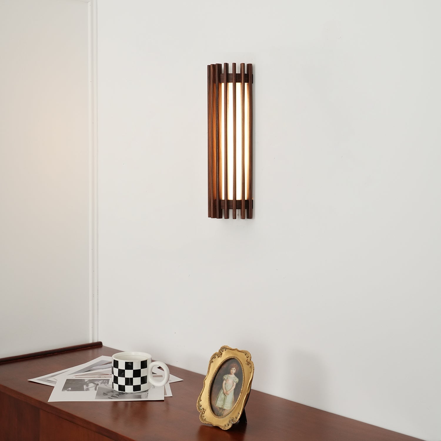 Wren Nordic Wood Wall Acrylic Sconce