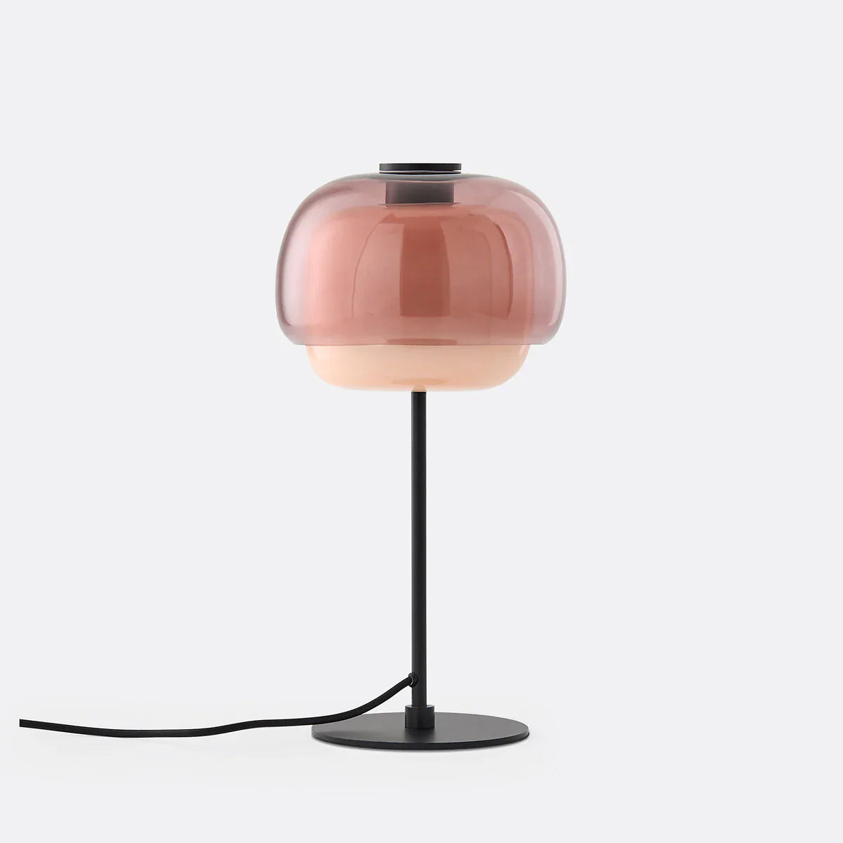 Halo Double Dome Glass Table Lamp